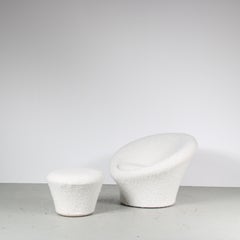 Pierre Paulin “Mushroom” Chair with Stool for Artifort, Netherlands 1960