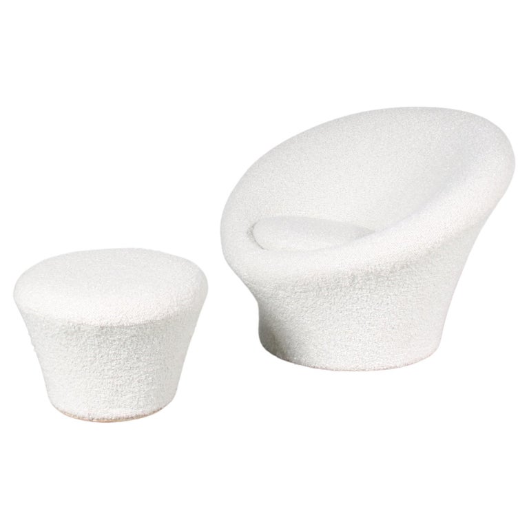 Pierre Paulin “Mushroom” Chair with Stool for Artifort