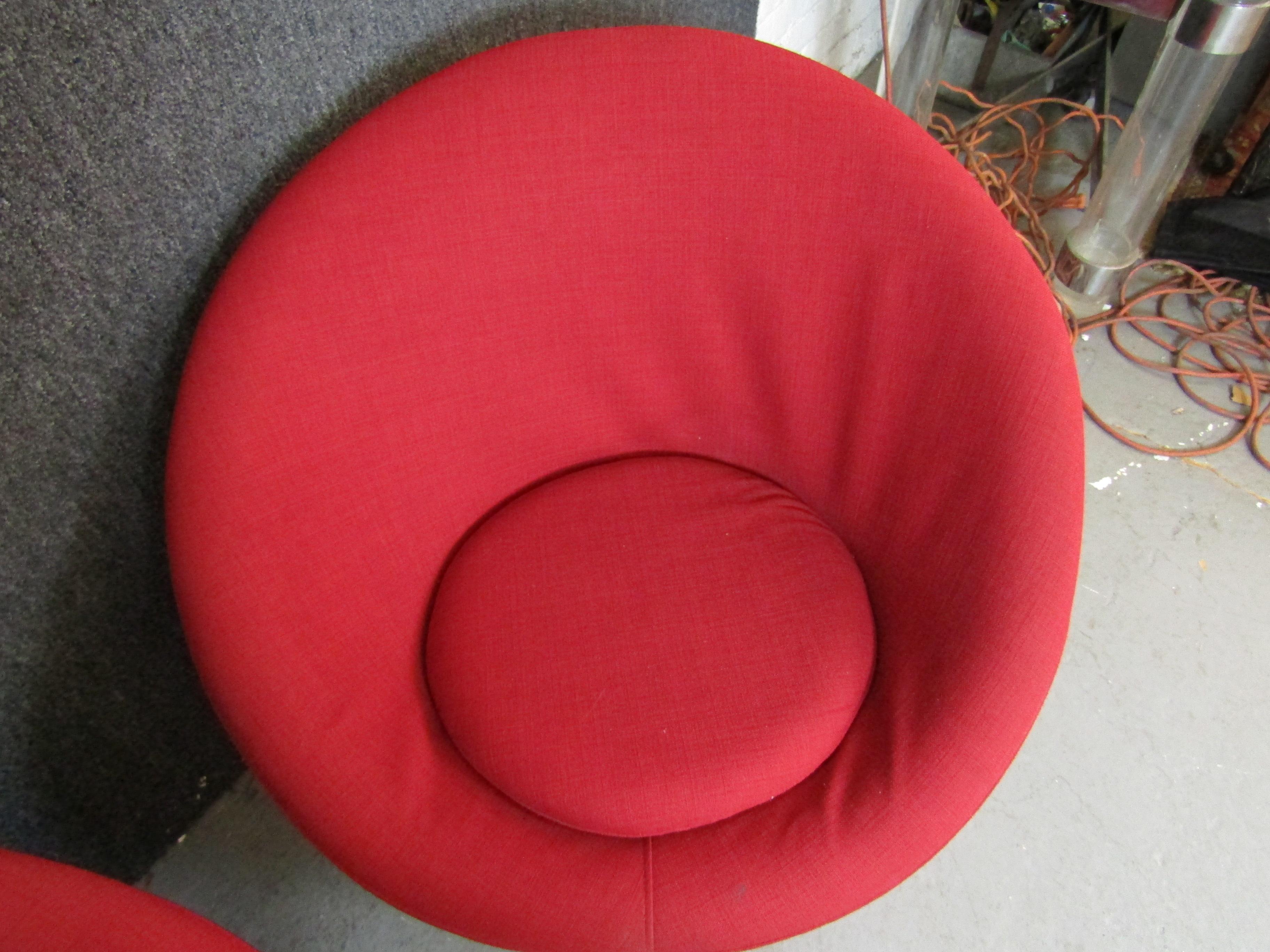 Fabric Pierre Paulin 'Mushroom' Chairs