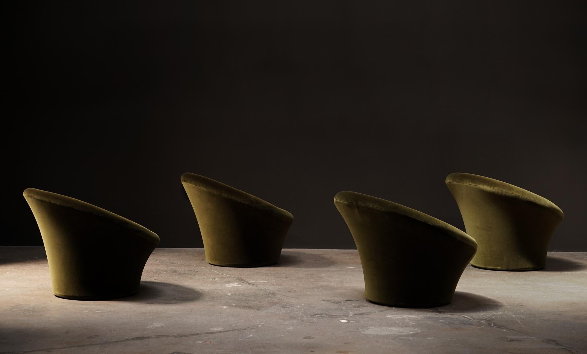 Mid-Century Modern Fauteuils de salon champignons Pierre Paulin