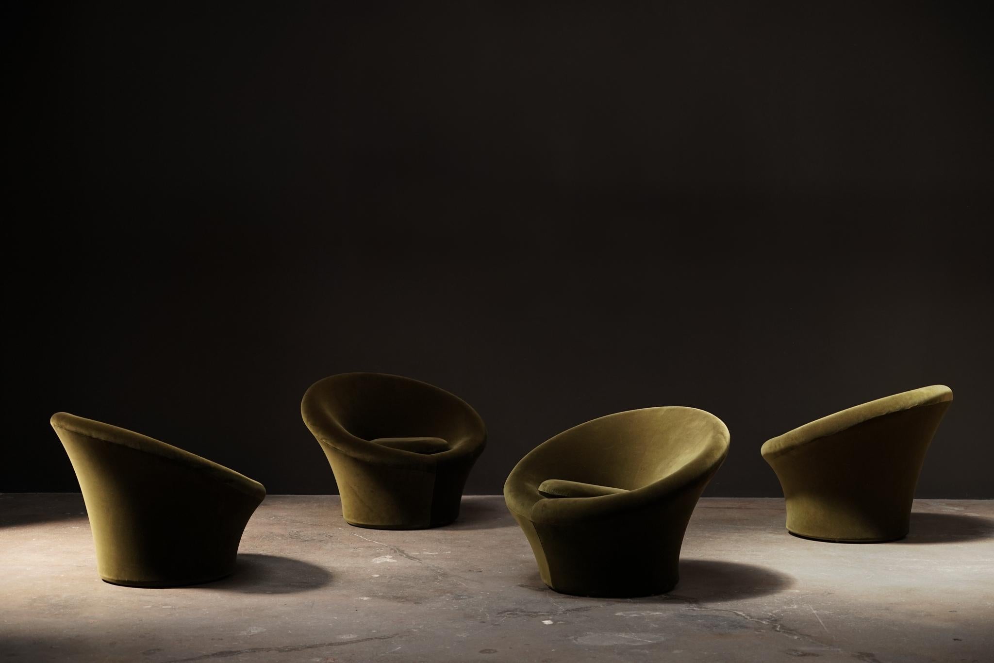 Fauteuils de salon champignons Pierre Paulin Excellent état à Los Angeles, CA