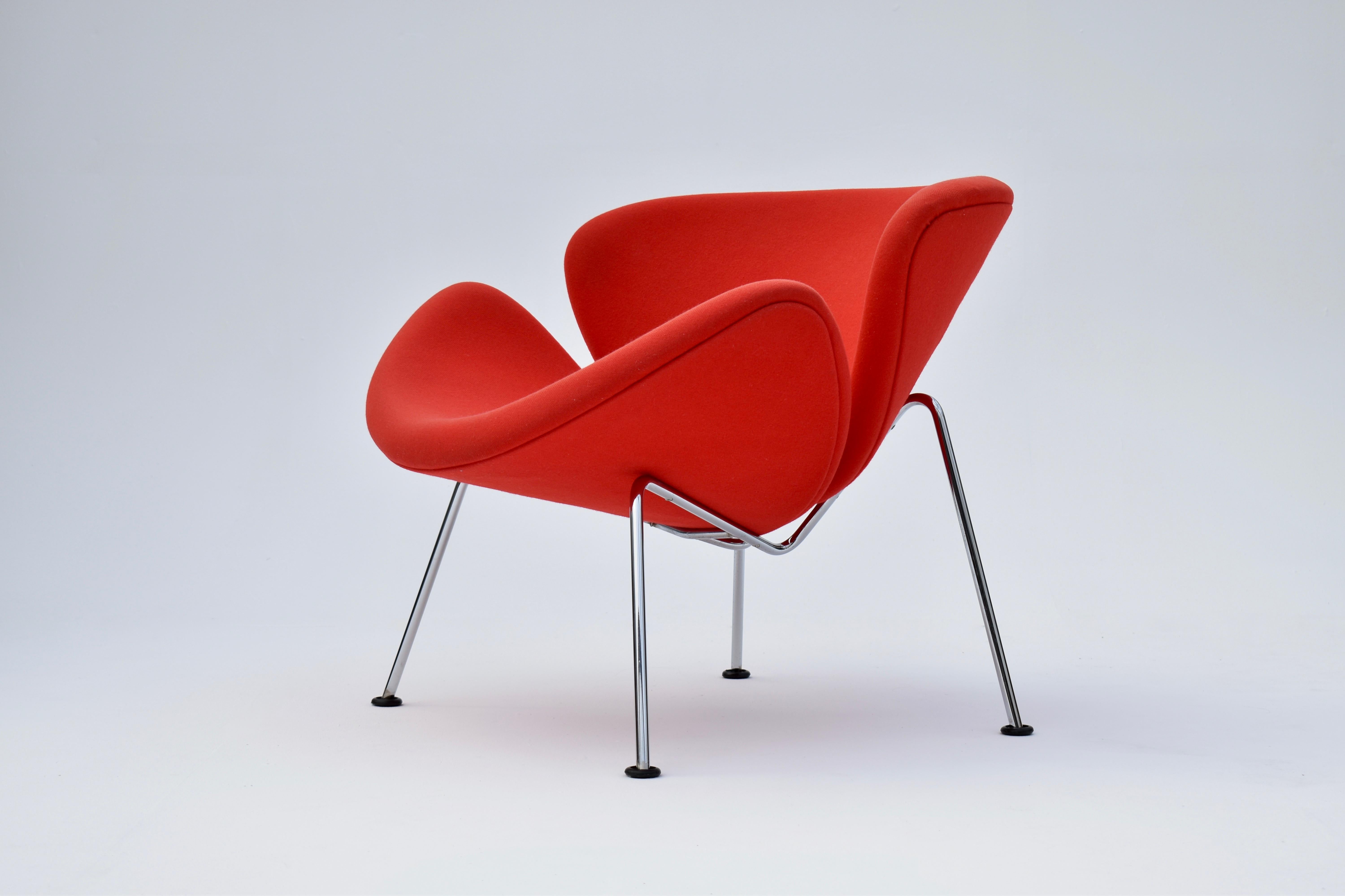 Dutch Pierre Paulin Orange Slice Chair for Artifort