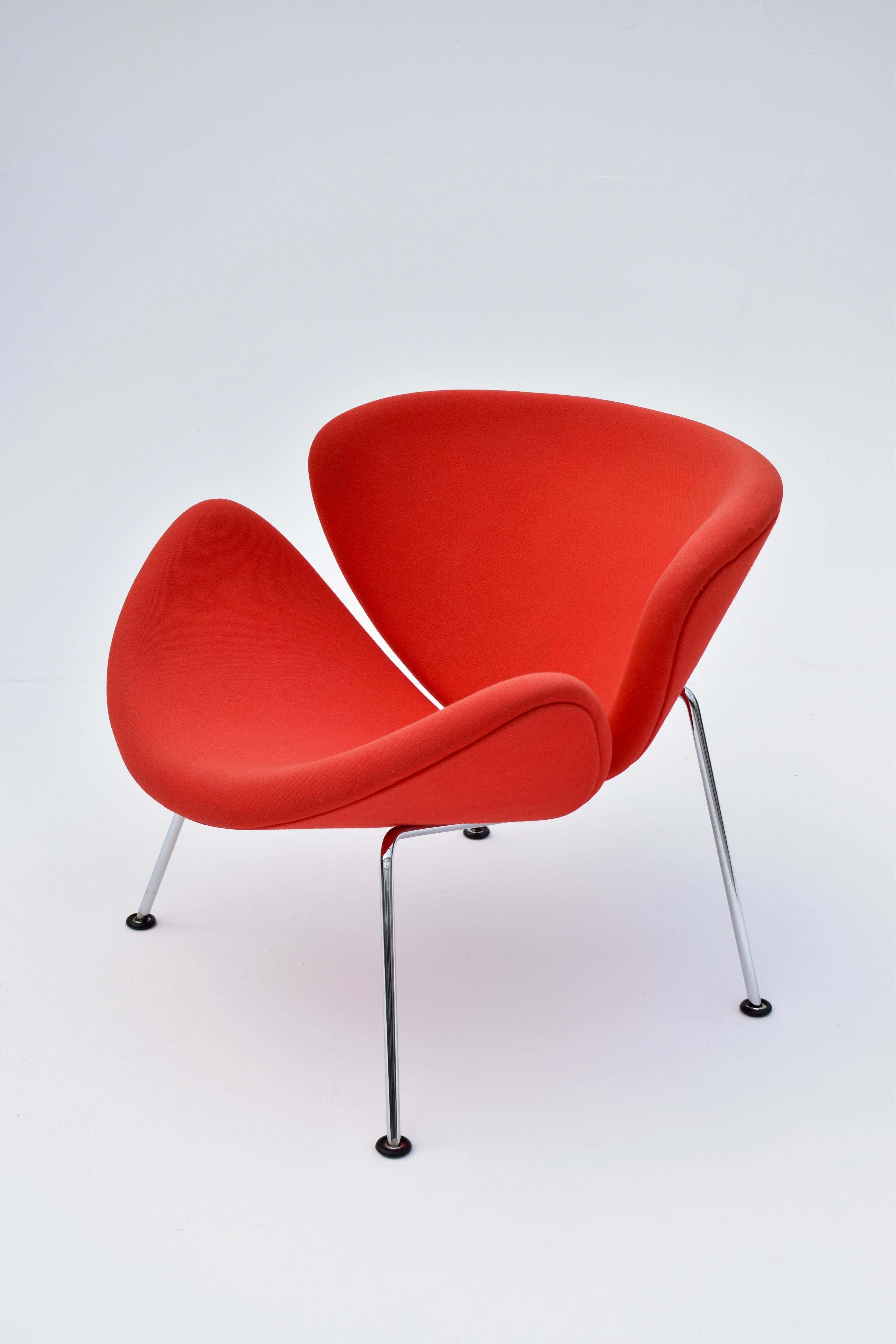 Pierre Paulin Orange Slice Chair for Artifort In Good Condition In Shepperton, Surrey