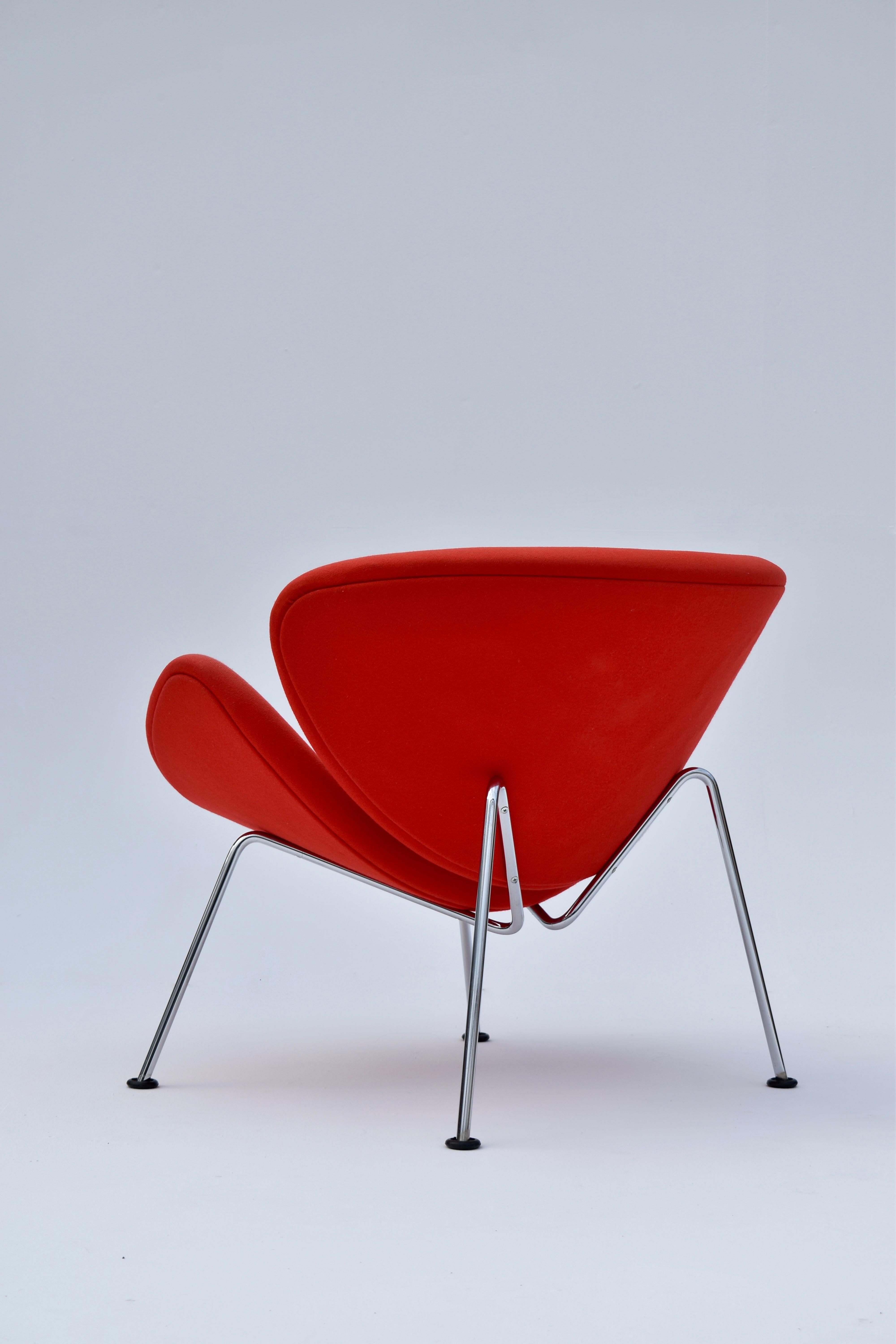 Steel Pierre Paulin Orange Slice Chair for Artifort