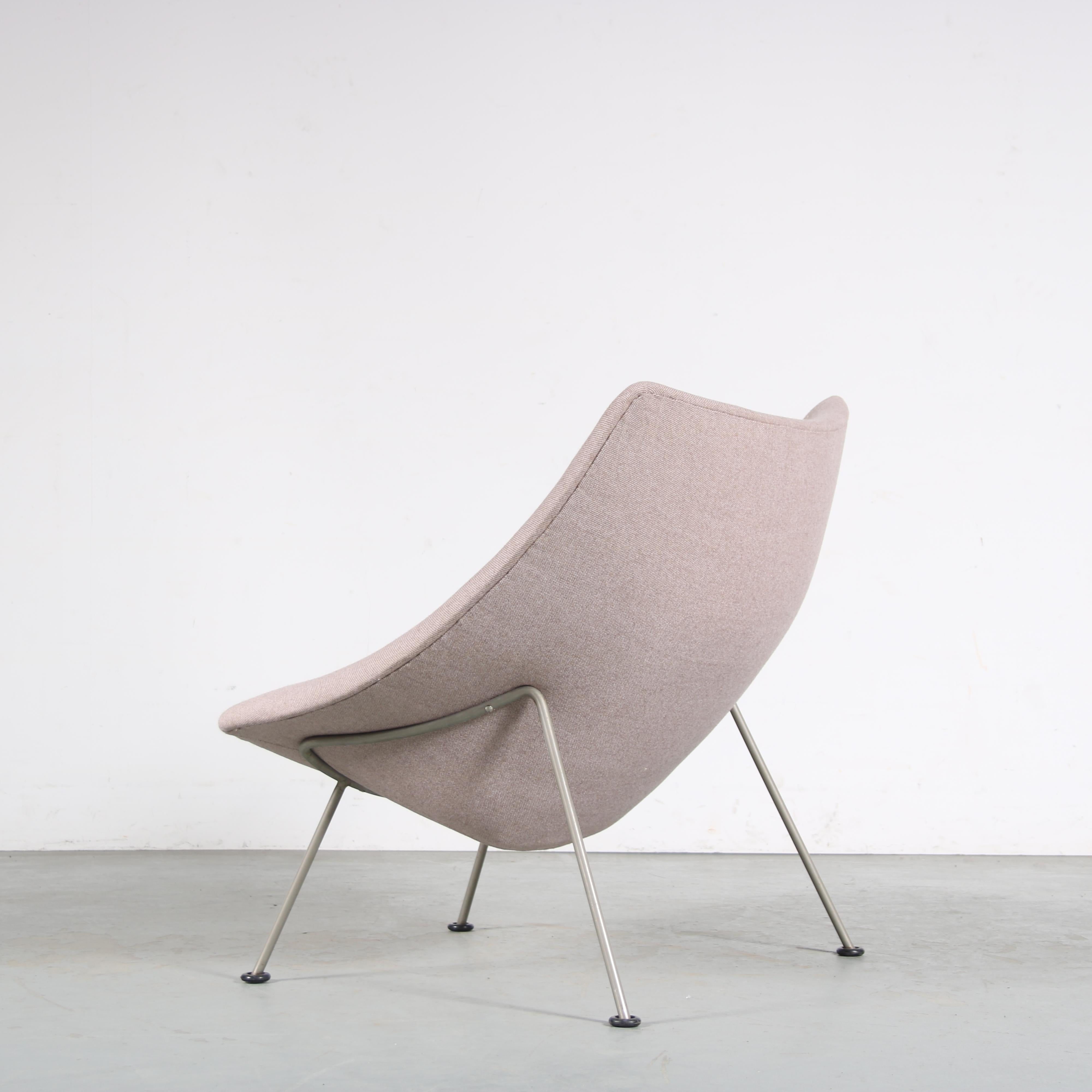 Mid-20th Century Pierre Paulin “Oyster” Chair and Ottoman for Artifort, Netherlands 1950