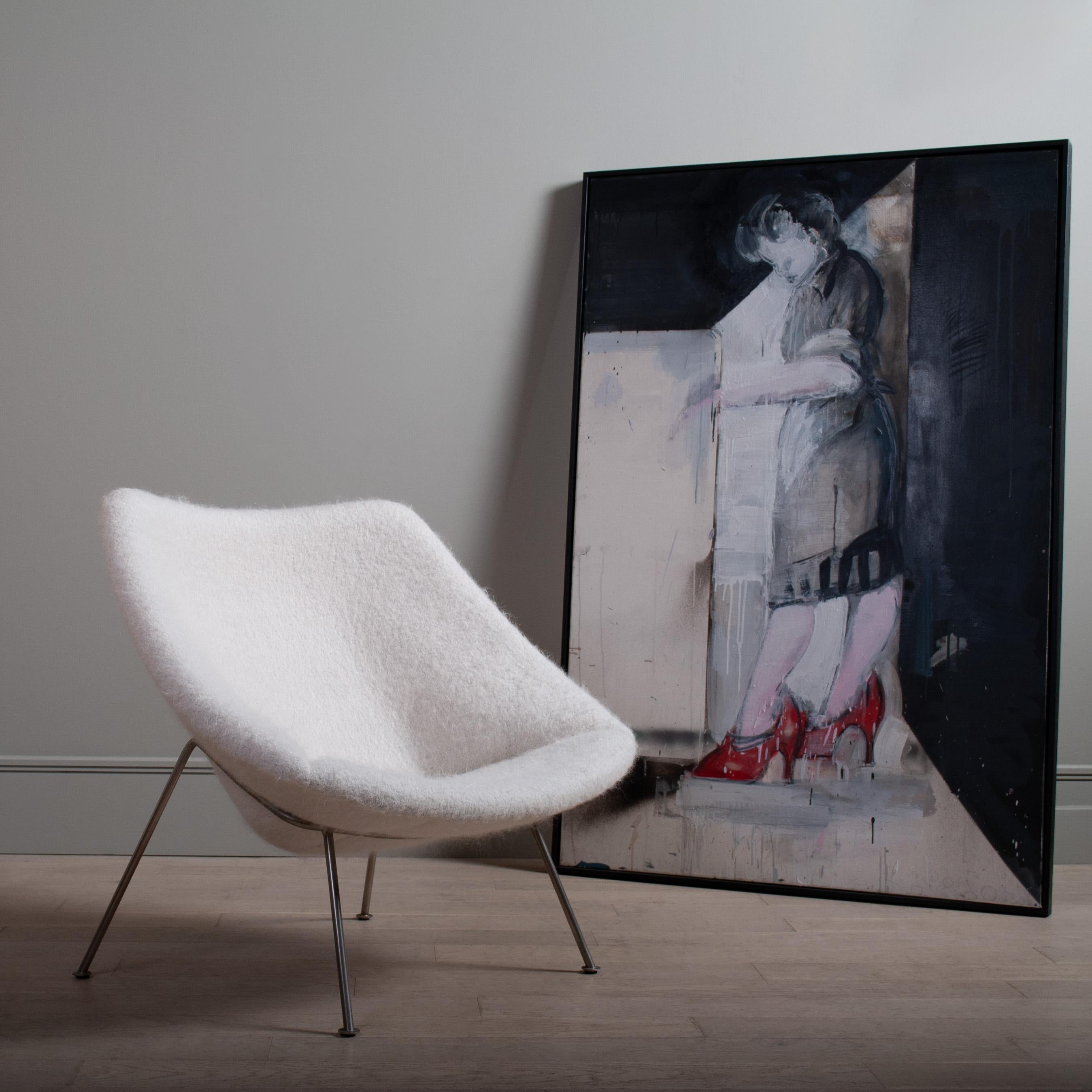 Organic Modern Pierre Paulin Oyster Chair 