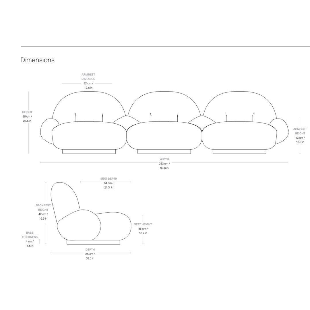 Pierre Paulin 'Pacha' Three Seat Outdoor Sofa for Gubi For Sale 8