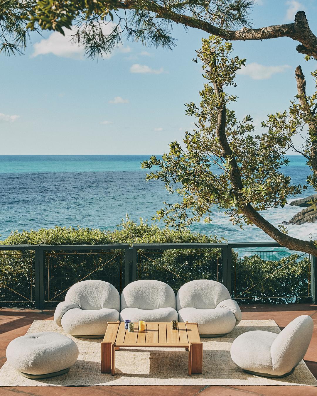 Contemporary Pierre Paulin 'Pacha' Three Seat Outdoor Sofa for Gubi For Sale