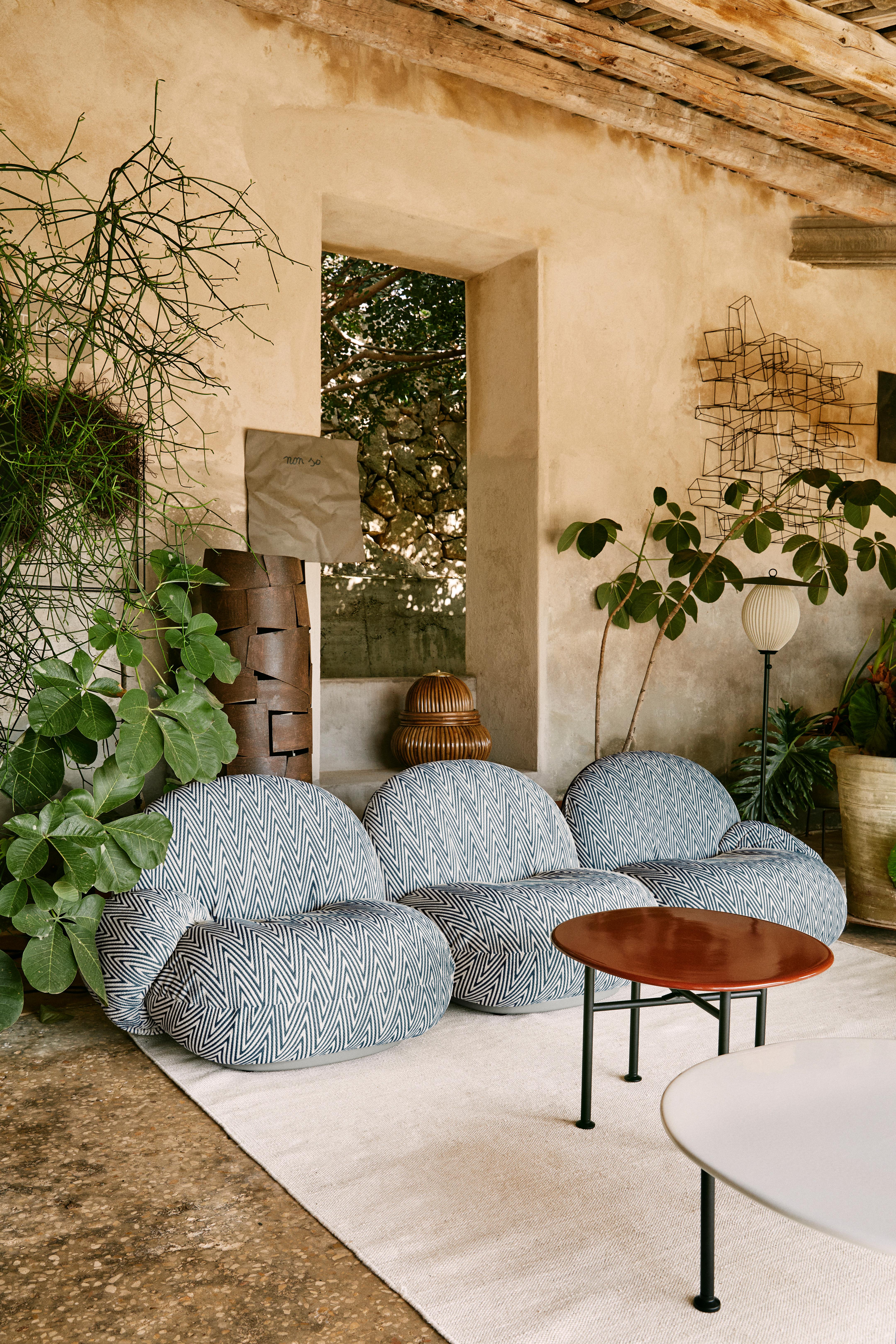 Steel Pierre Paulin 'Pacha' Three Seat Outdoor Sofa for Gubi For Sale