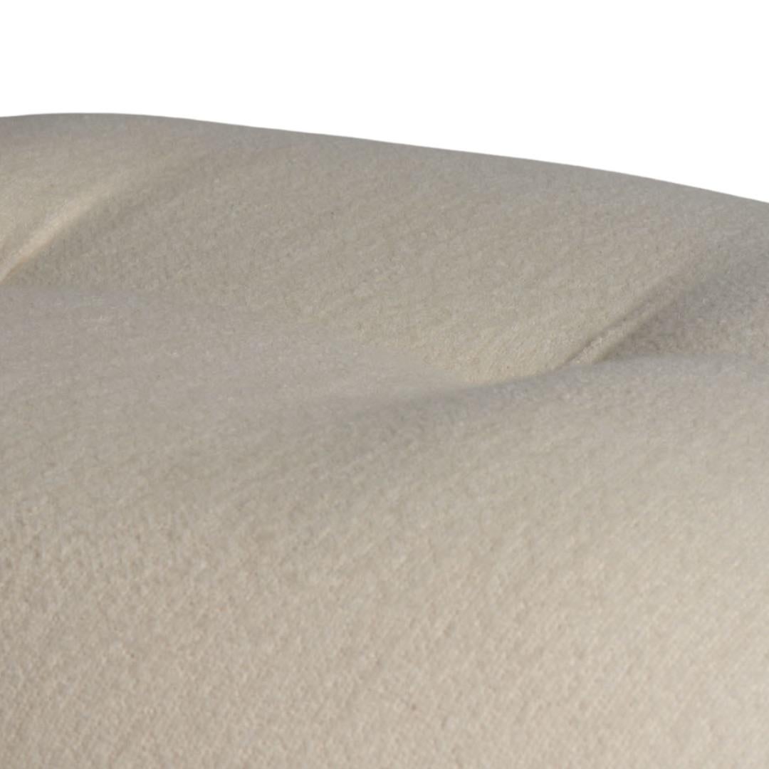 Lacquered Pierre Paulin 'Pacha' Upholstered Ottoman with Pearl Base for Gubi For Sale
