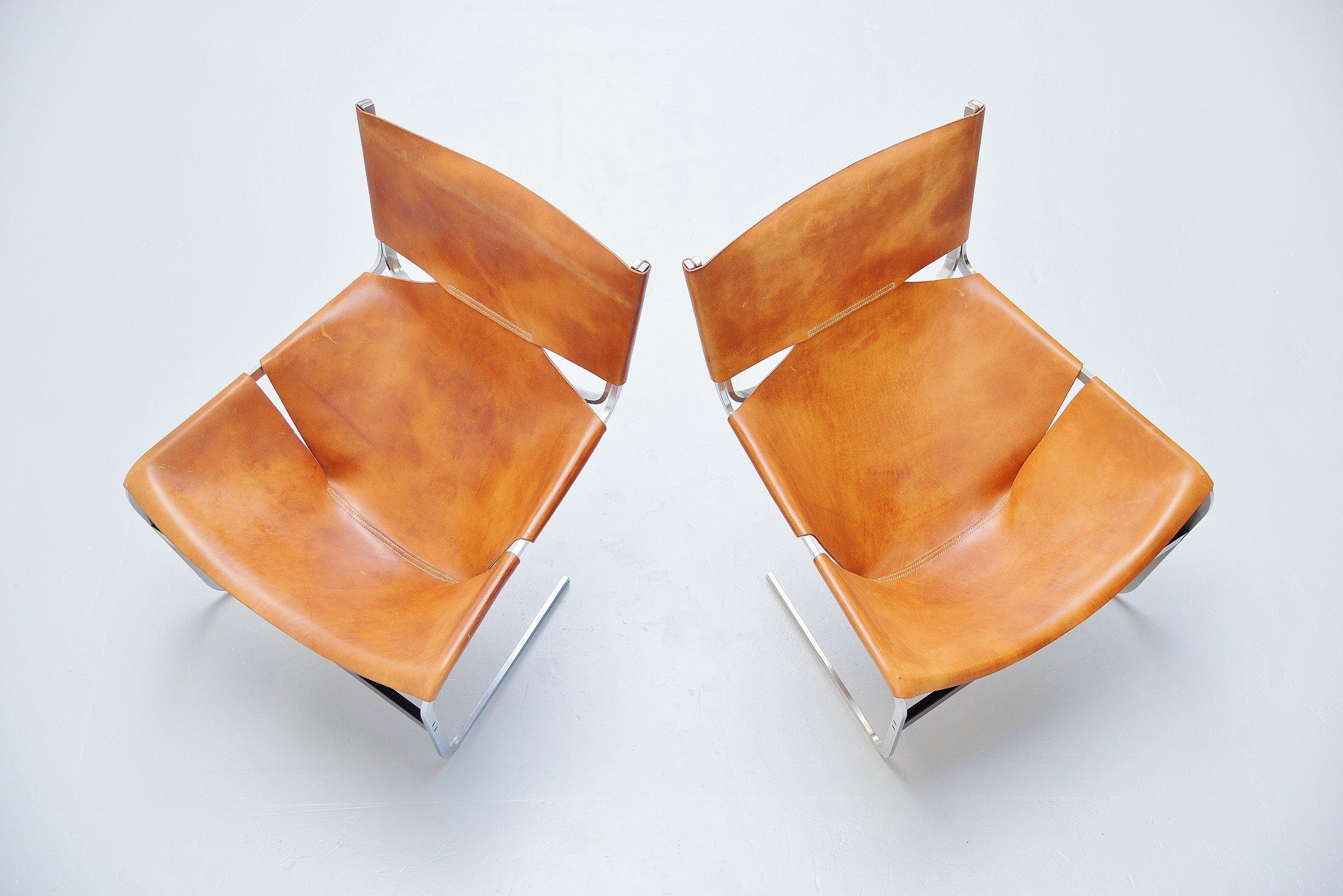 Mid-Century Modern Pierre Paulin Pair of F444 Lounge Chairs Artifort, 1963