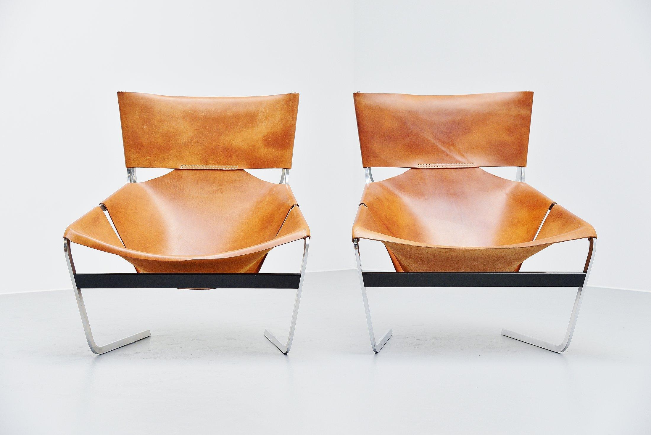 Pierre Paulin Pair of F444 Lounge Chairs Artifort, 1963 In Good Condition In Roosendaal, Noord Brabant