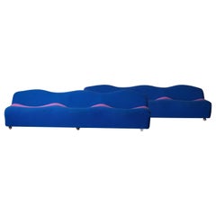 Pierre Paulin pair of early three seater ABCD sofas by Artifort