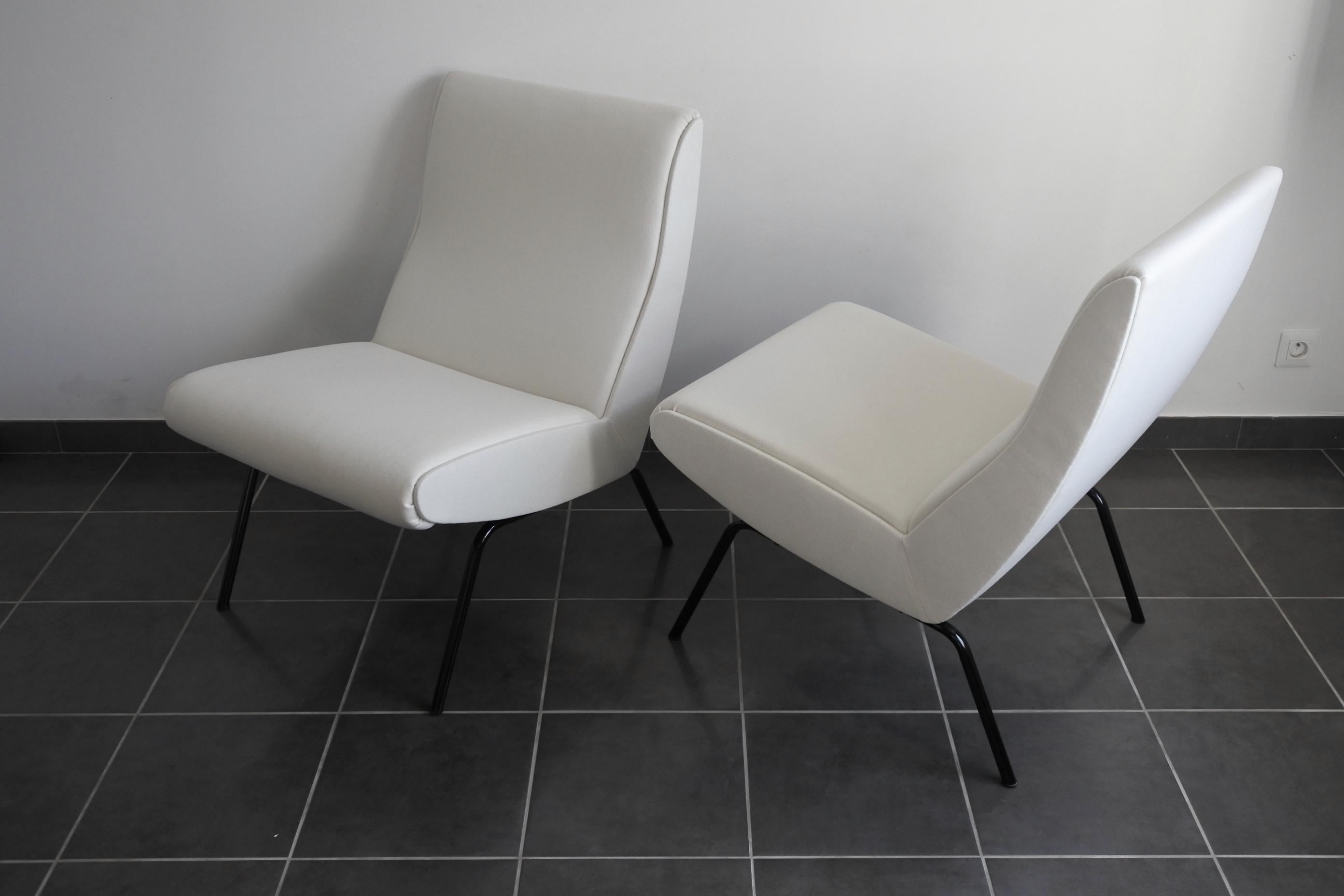 Pierre Paulin Pair of Easy Chairs, CM168, Ed Thonet France, 1958 5