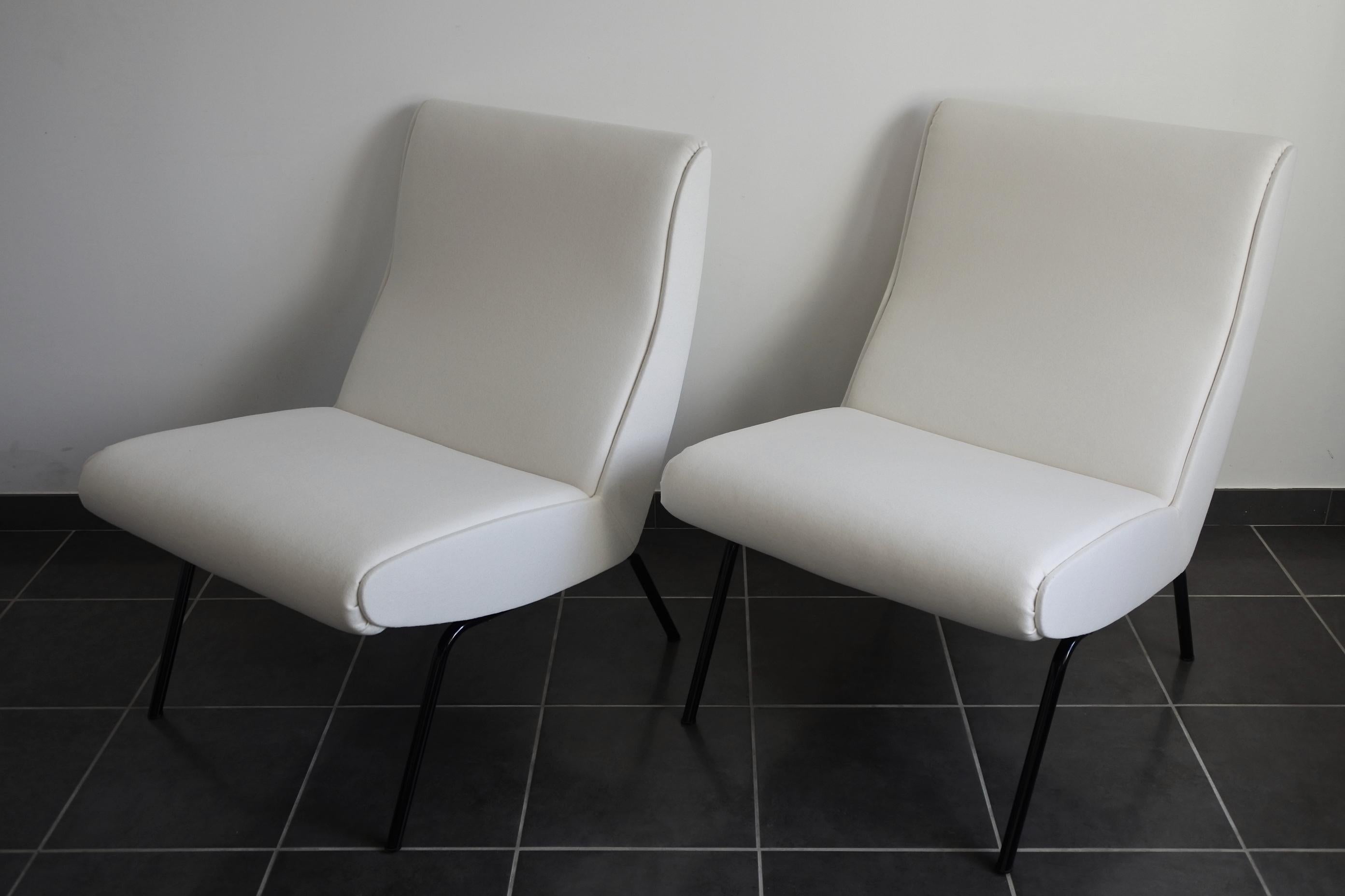 Pierre Paulin Pair of Easy Chairs, CM168, Ed Thonet France, 1958 2