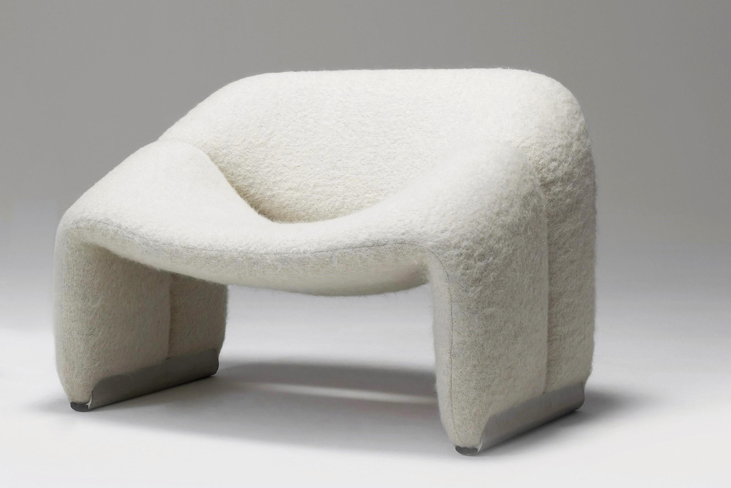 Pierre Paulin Pair of F598 Groovy Armchairs for Artifort Netherlands, 1972  In Good Condition In ŁÓDŹ, PL