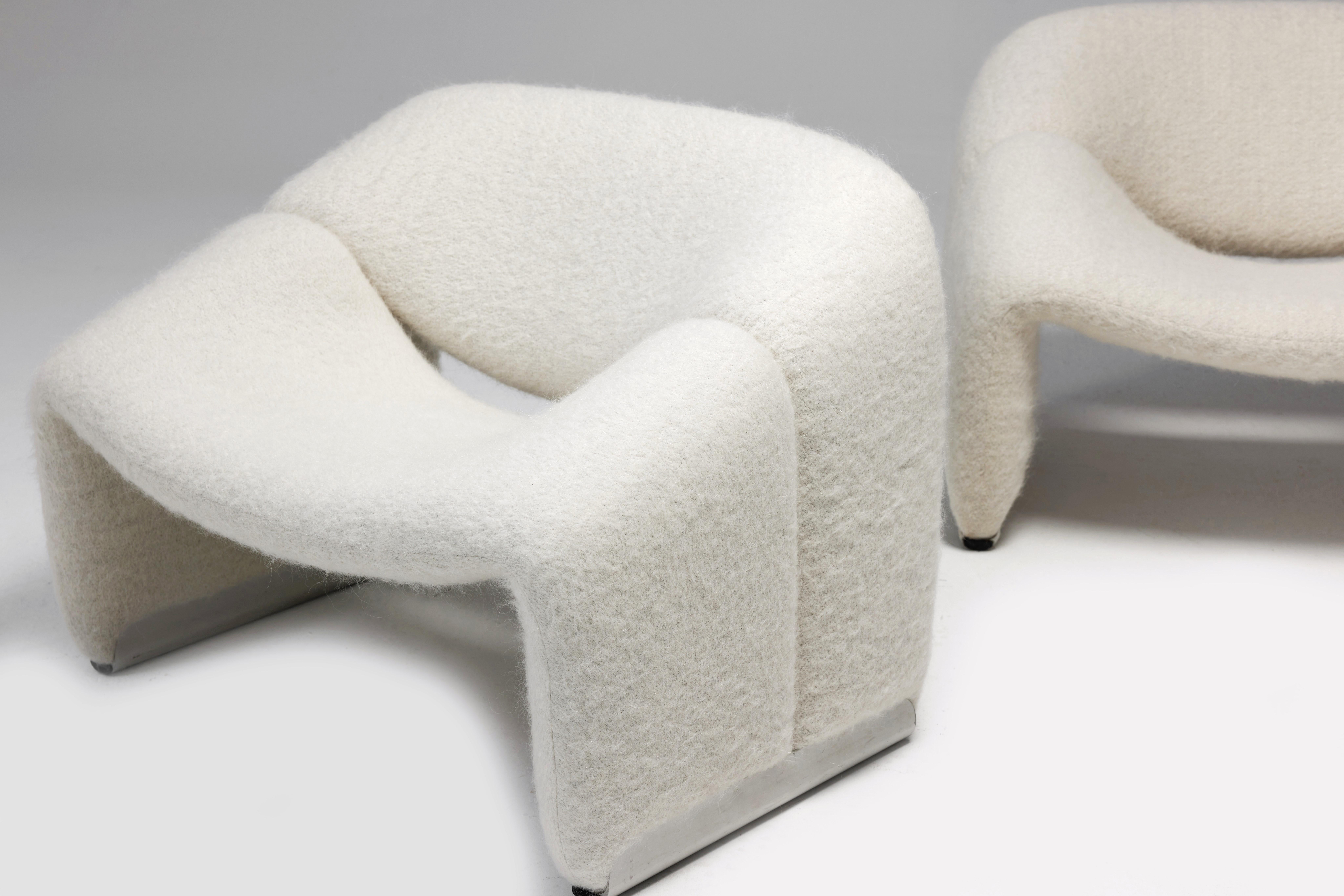 Late 20th Century Pierre Paulin Pair of F598 Groovy Armchairs for Artifort Netherlands, 1972 