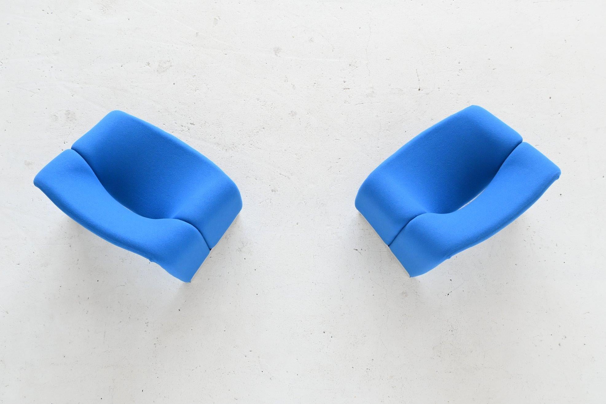 Pierre Paulin Pair of F598 Groovy Lounge Chairs Artifort, the Netherlands, 1972 8