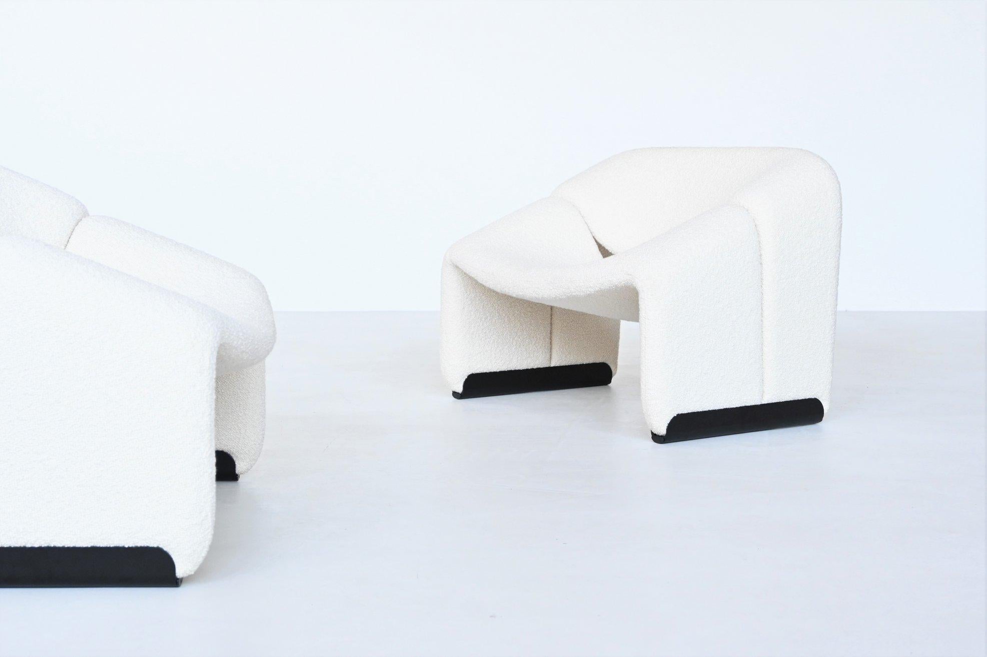 Pierre Paulin Pair of Groovy Lounge Chairs Artifort, the Netherlands, 1972 4
