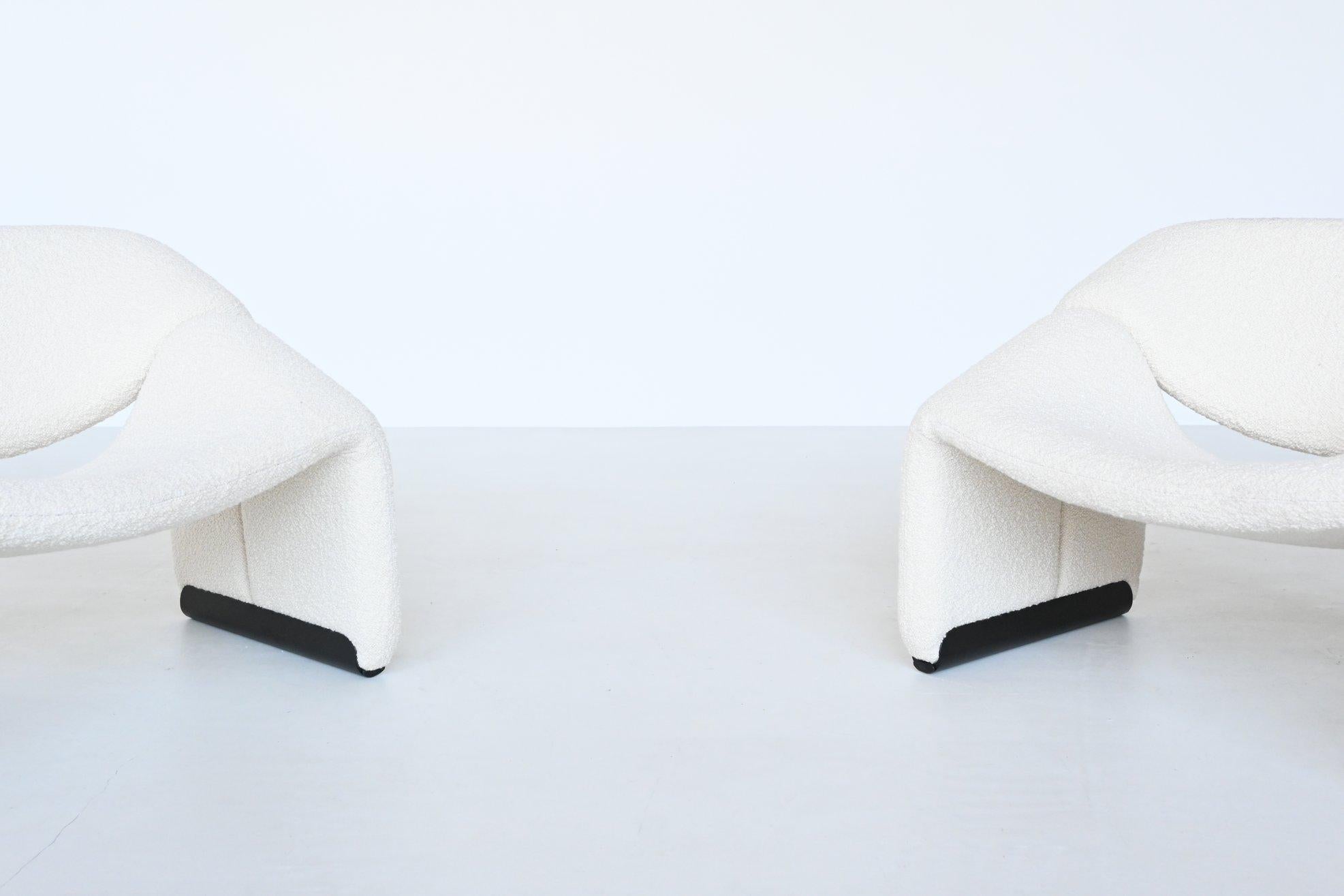 Late 20th Century Pierre Paulin Pair of Groovy Lounge Chairs Artifort, the Netherlands, 1972