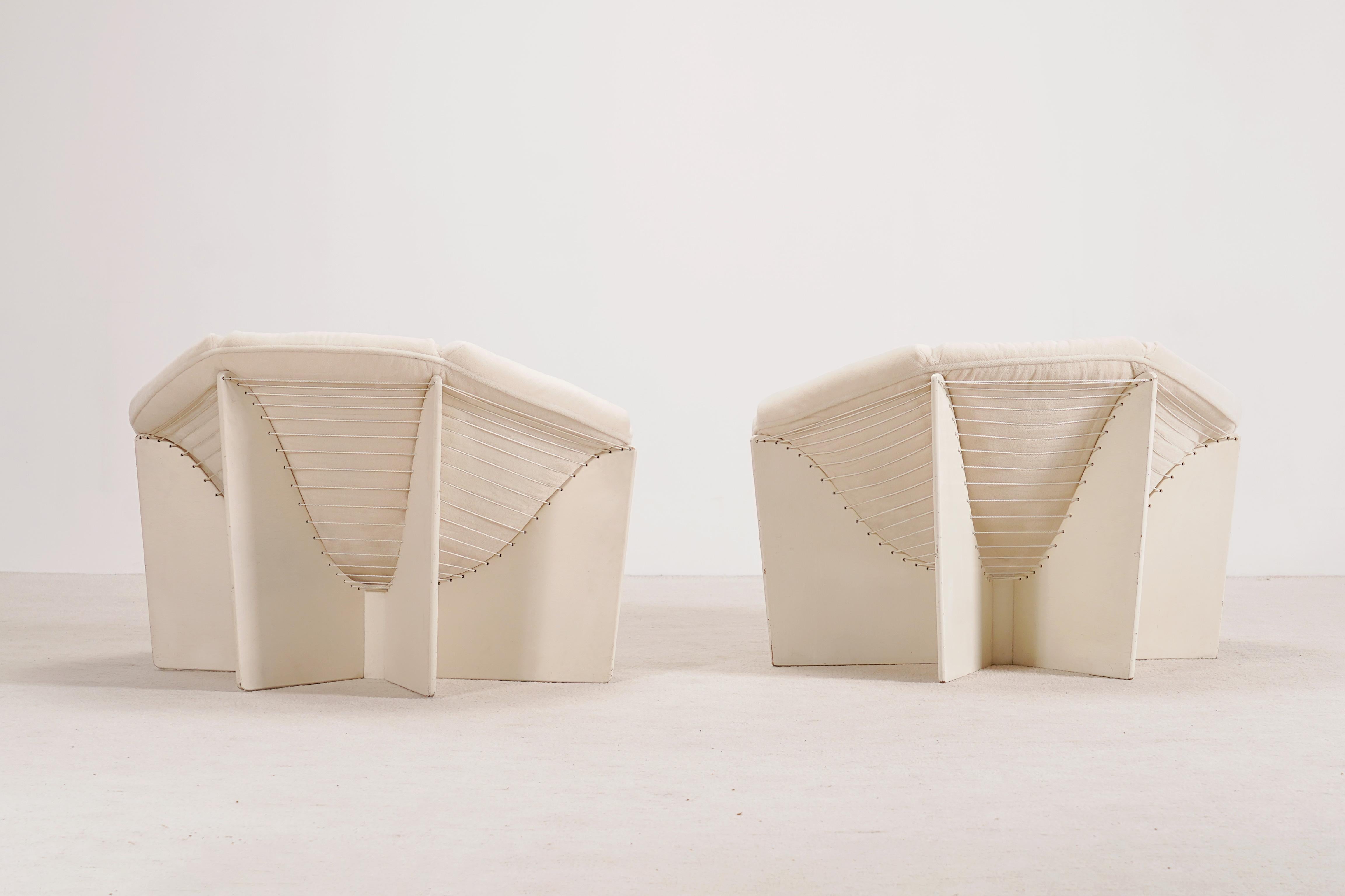 Mid-Century Modern Pierre Paulin, Pair of Spider Lounge Chairs 