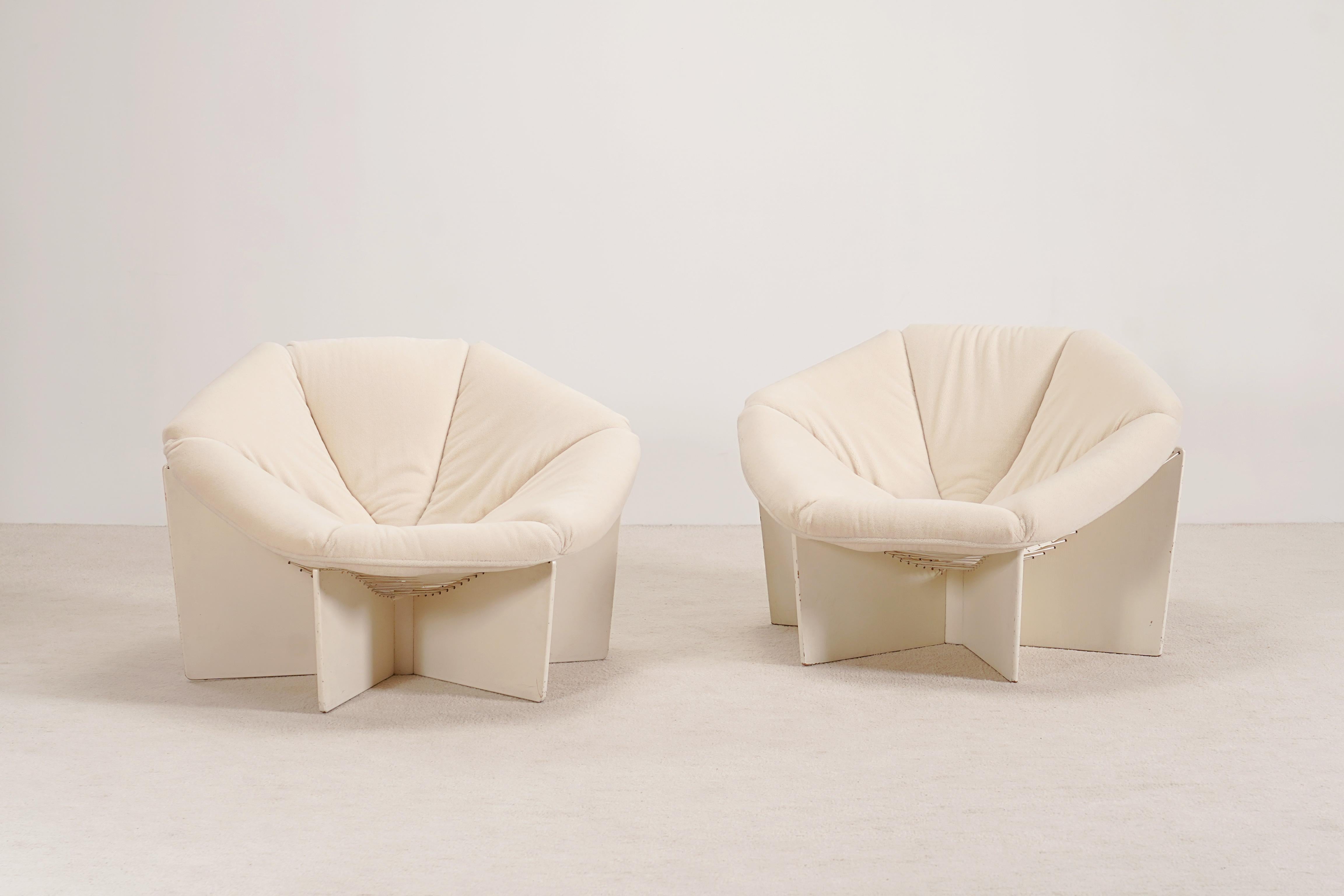 French Pierre Paulin, Pair of Spider Lounge Chairs 