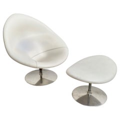 Pierre Paulin, fauteuil Big Globe avec pouf