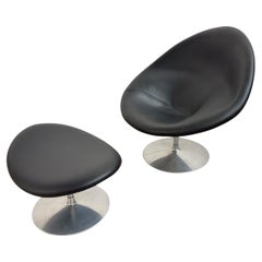 Pierre Paulin, fauteuil Big Globe avec pouf