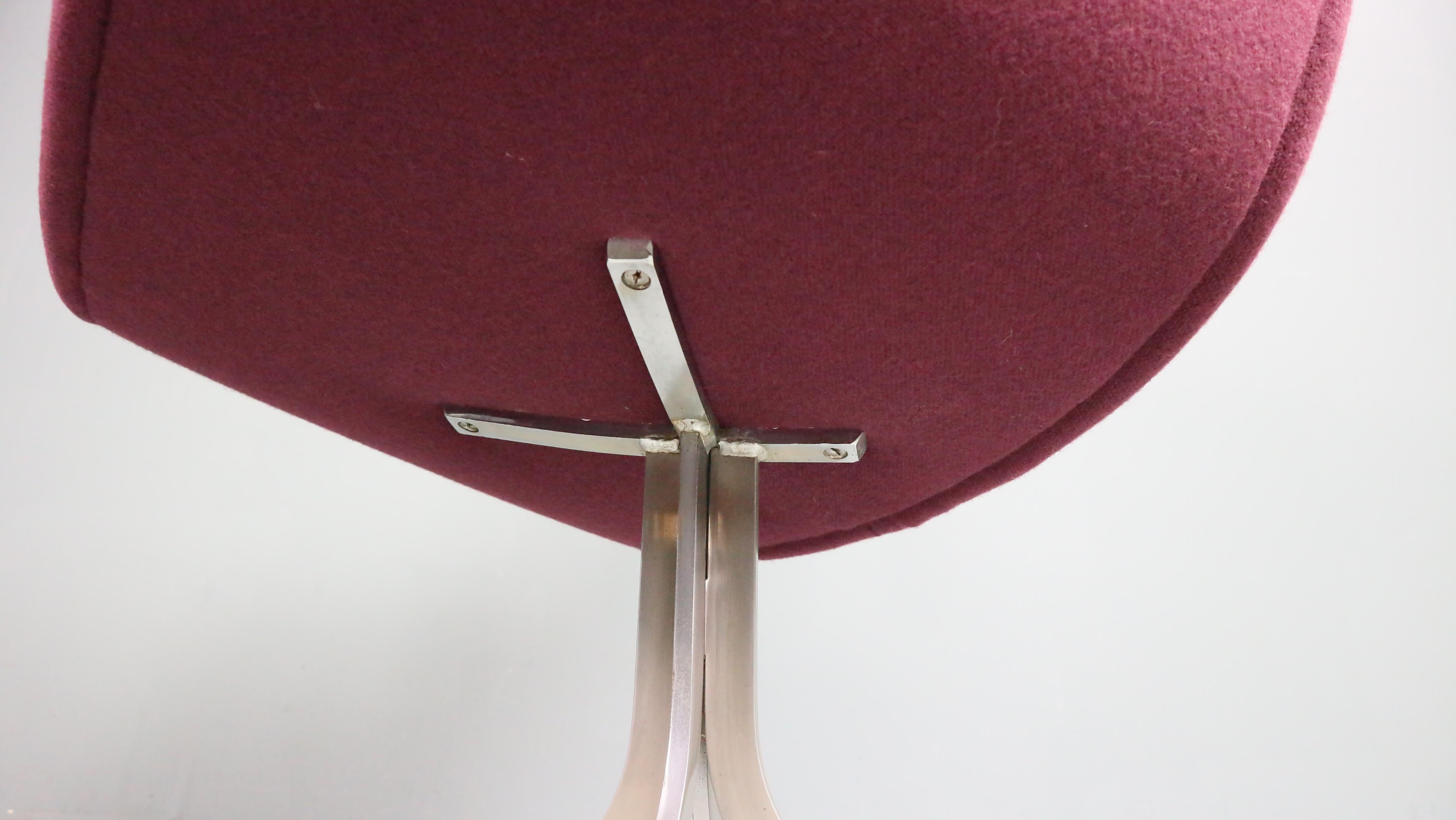 Pierre Paulin Purple Lounge Chair 