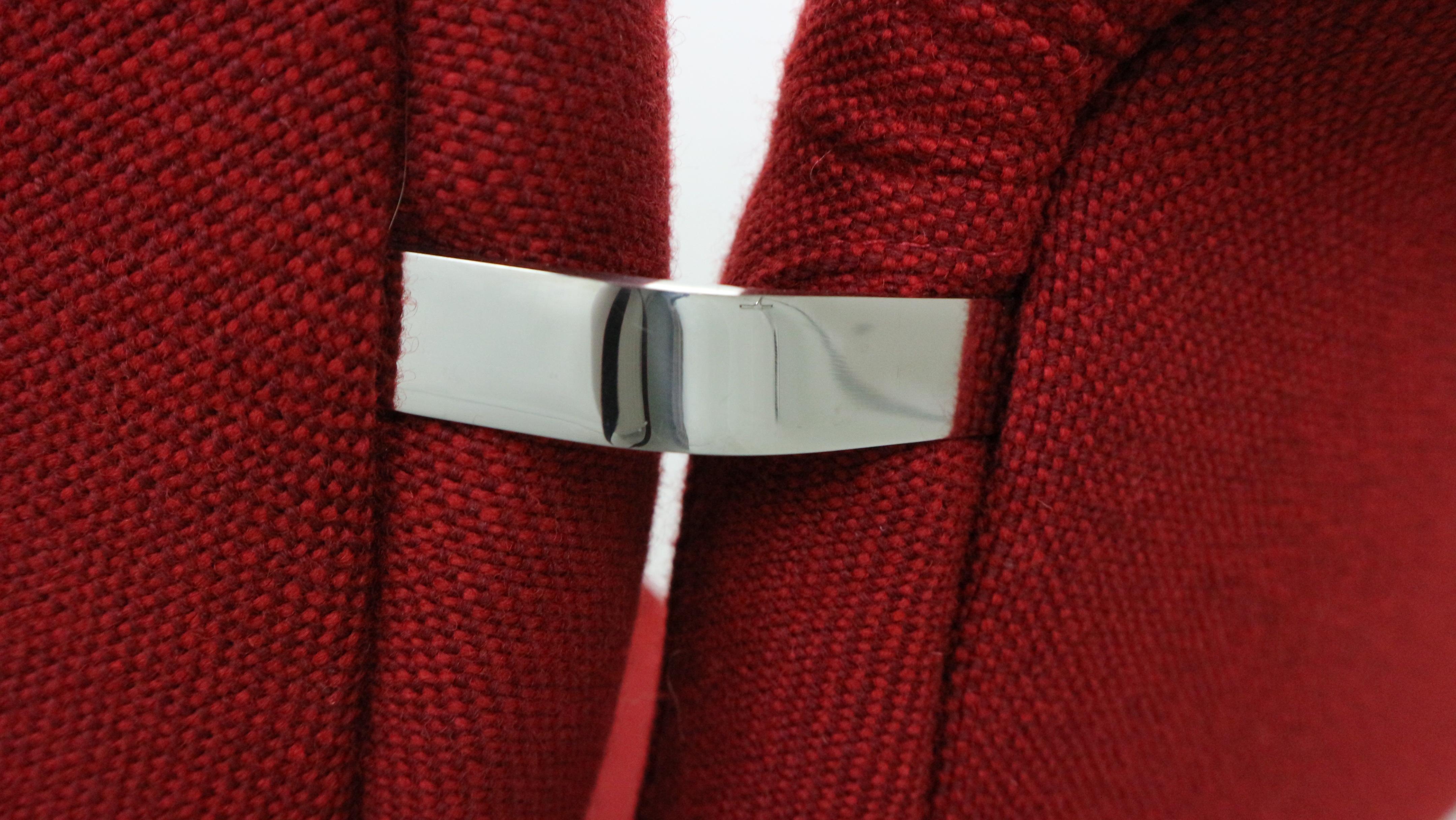 Pierre Paulin Red Lounge Chair 