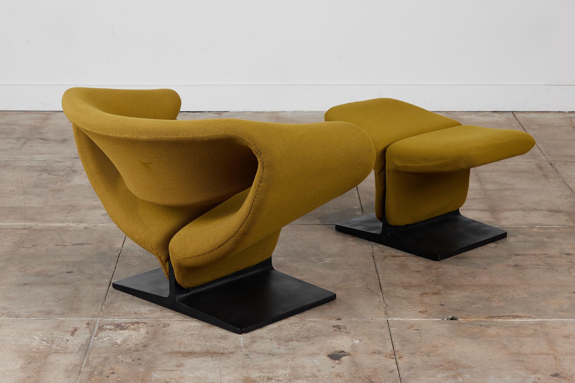 Mid-20th Century Pierre Paulin Ribbon Chair and Ottoman for Artifort