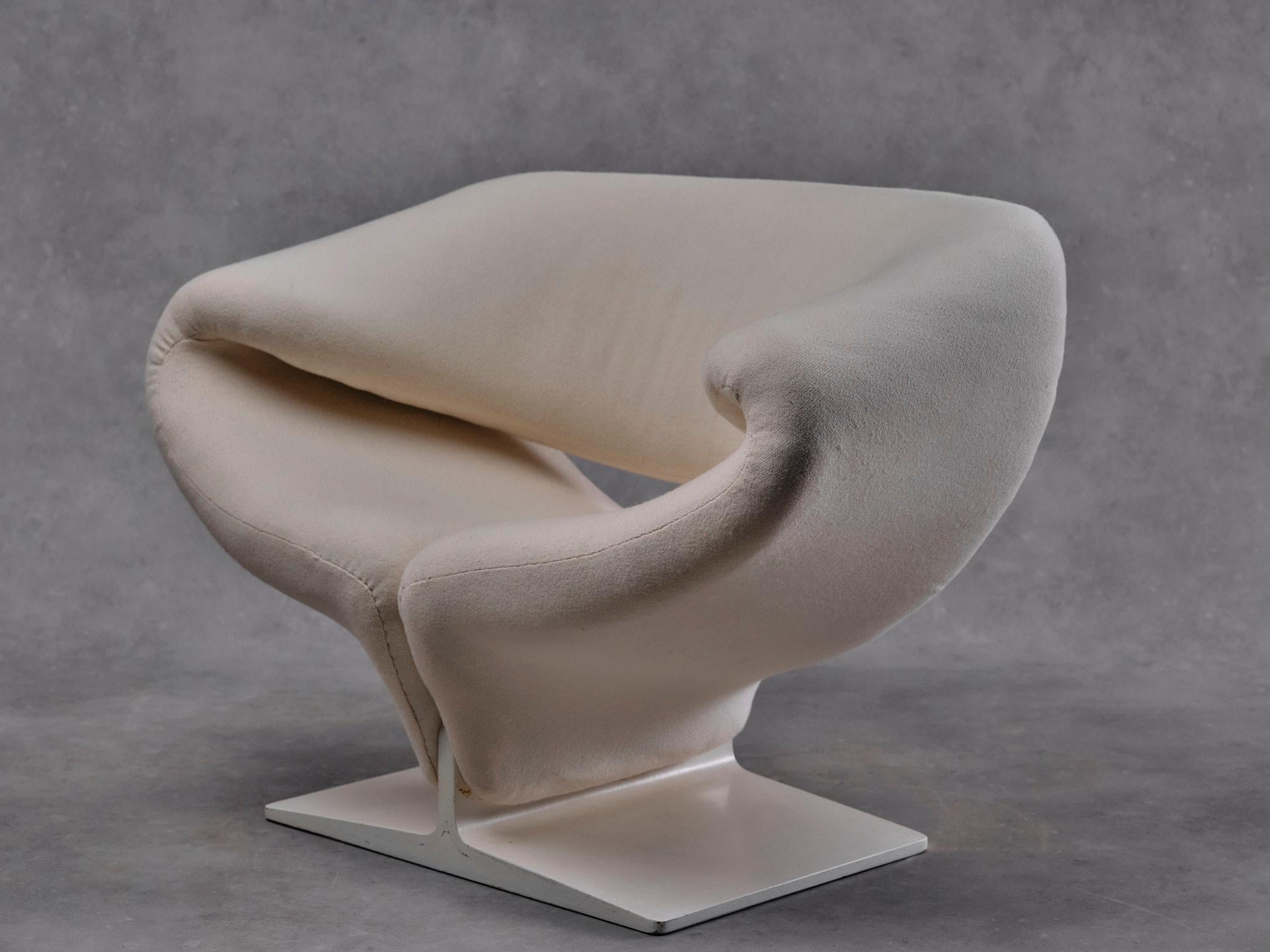 Pierre Paulin, Sedia Ribbon per Artifort, anni '60, Lana In condizioni buone in vendita a Amsterdam, NL