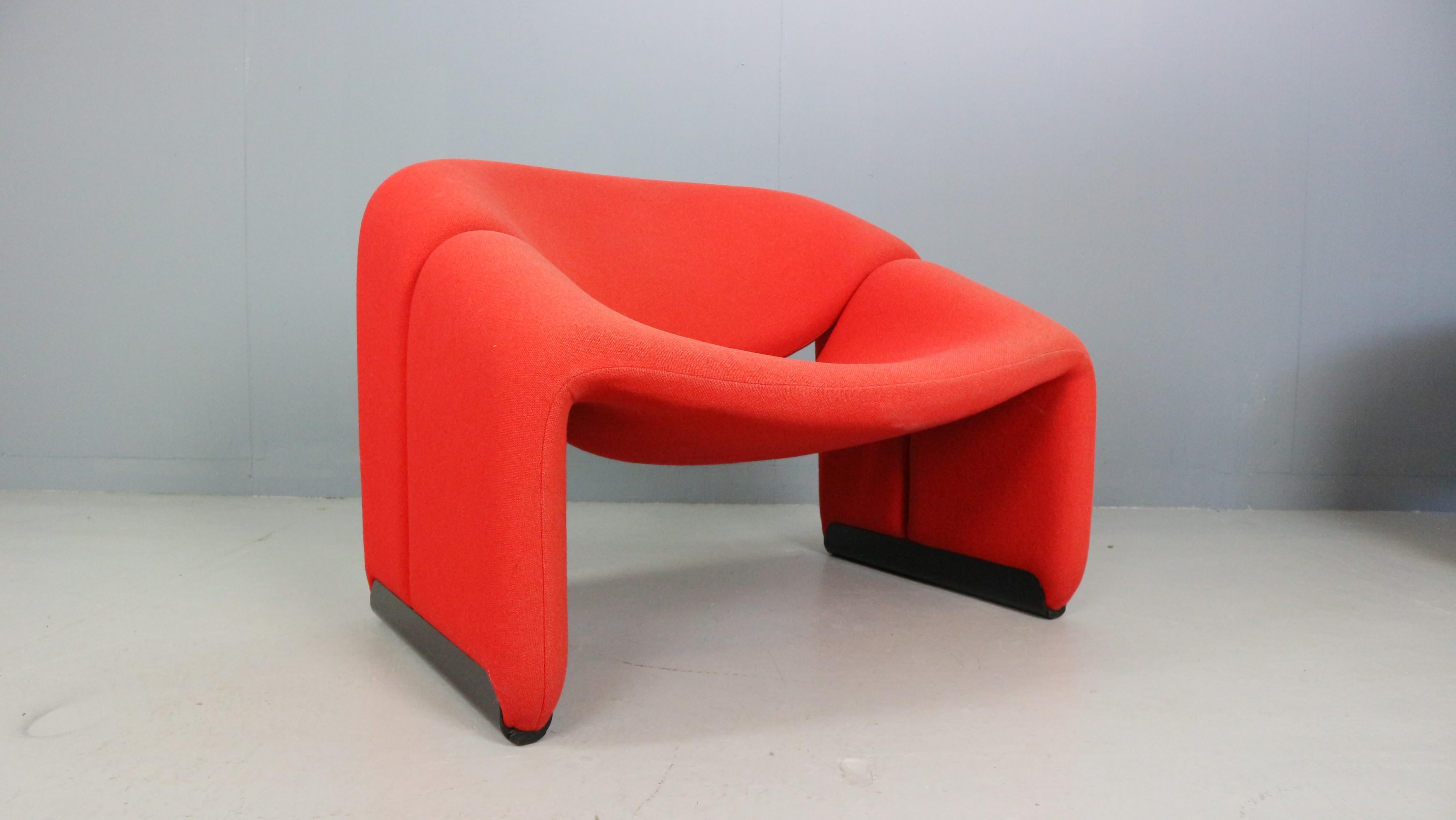Pierre Paulin Set di 2 poltrone F598 Groovy per Artifort, 1972 in vendita 11