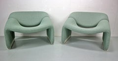 Pierre Paulin Juego de 2 Sillones F598 Groovy para Artifort New Upholstery, 1972