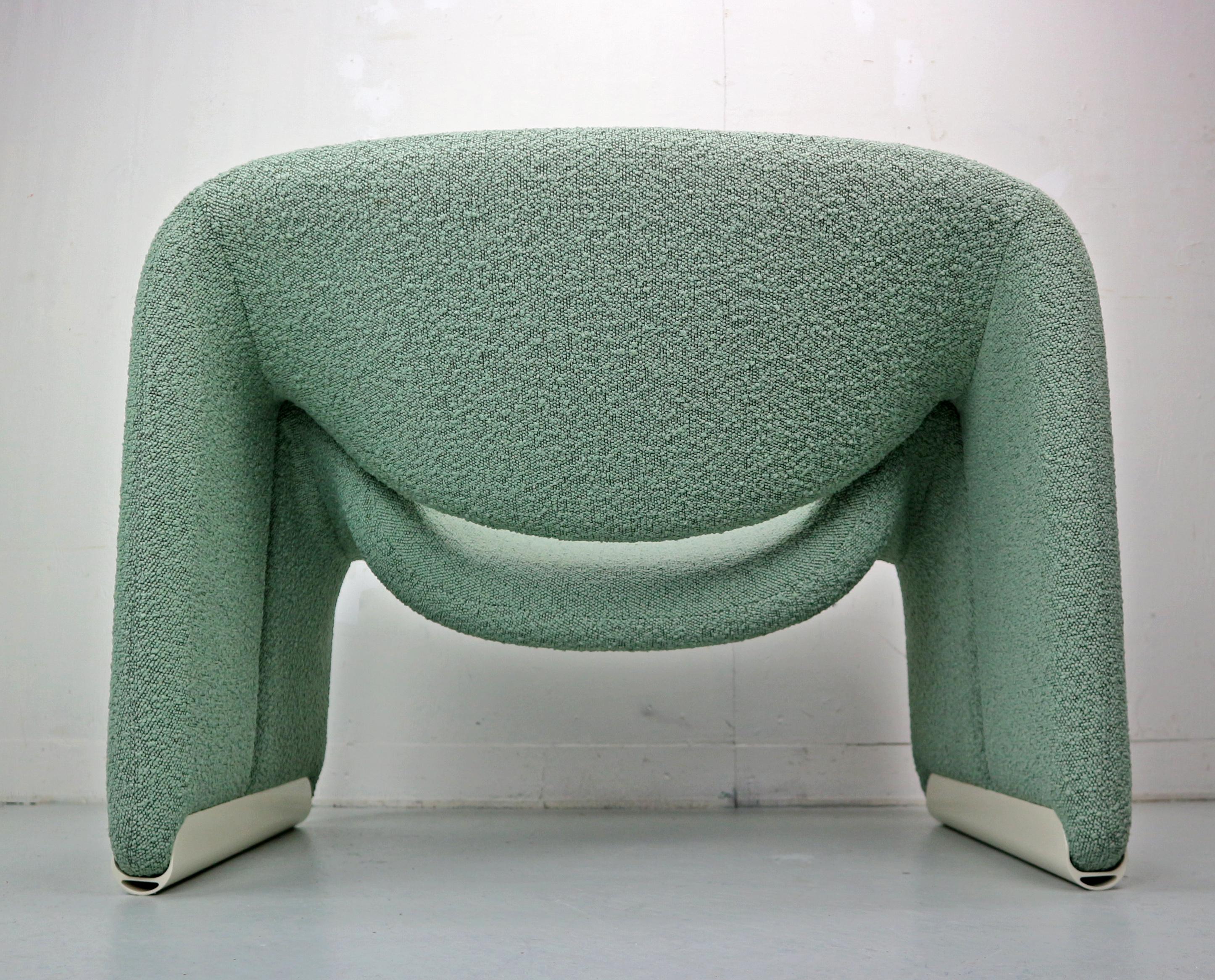 Late 20th Century Pierre Paulin Set of 2 F598 Groovy Armchairs for Artifort New Upholstery, 1972 For Sale