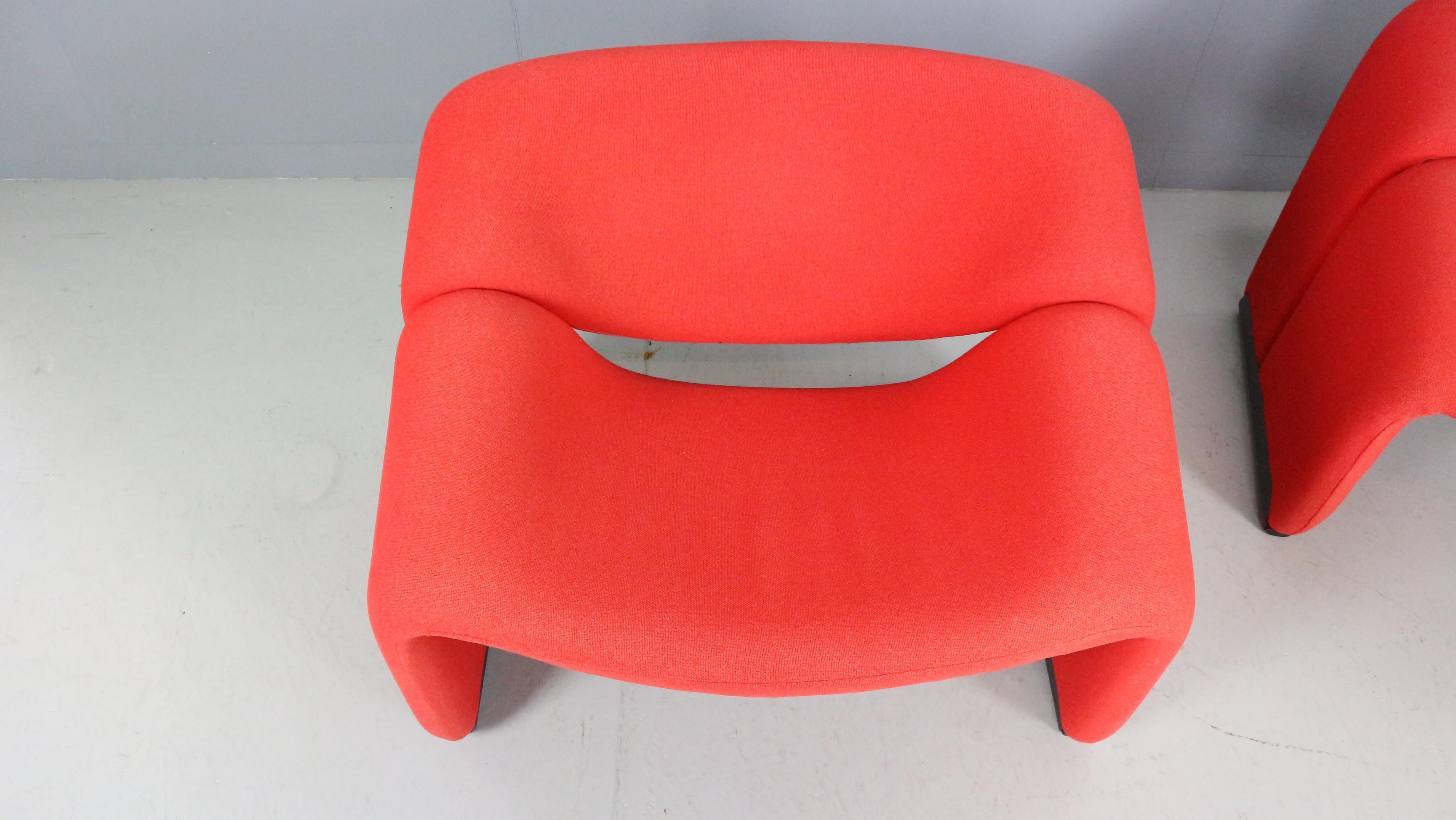 Metallo Pierre Paulin Set di 2 poltrone F598 Groovy per Artifort, 1972 in vendita