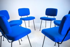 Pierre Paulin, Set of 6 CM 196 Chairs, Thonet France 1960 Edition