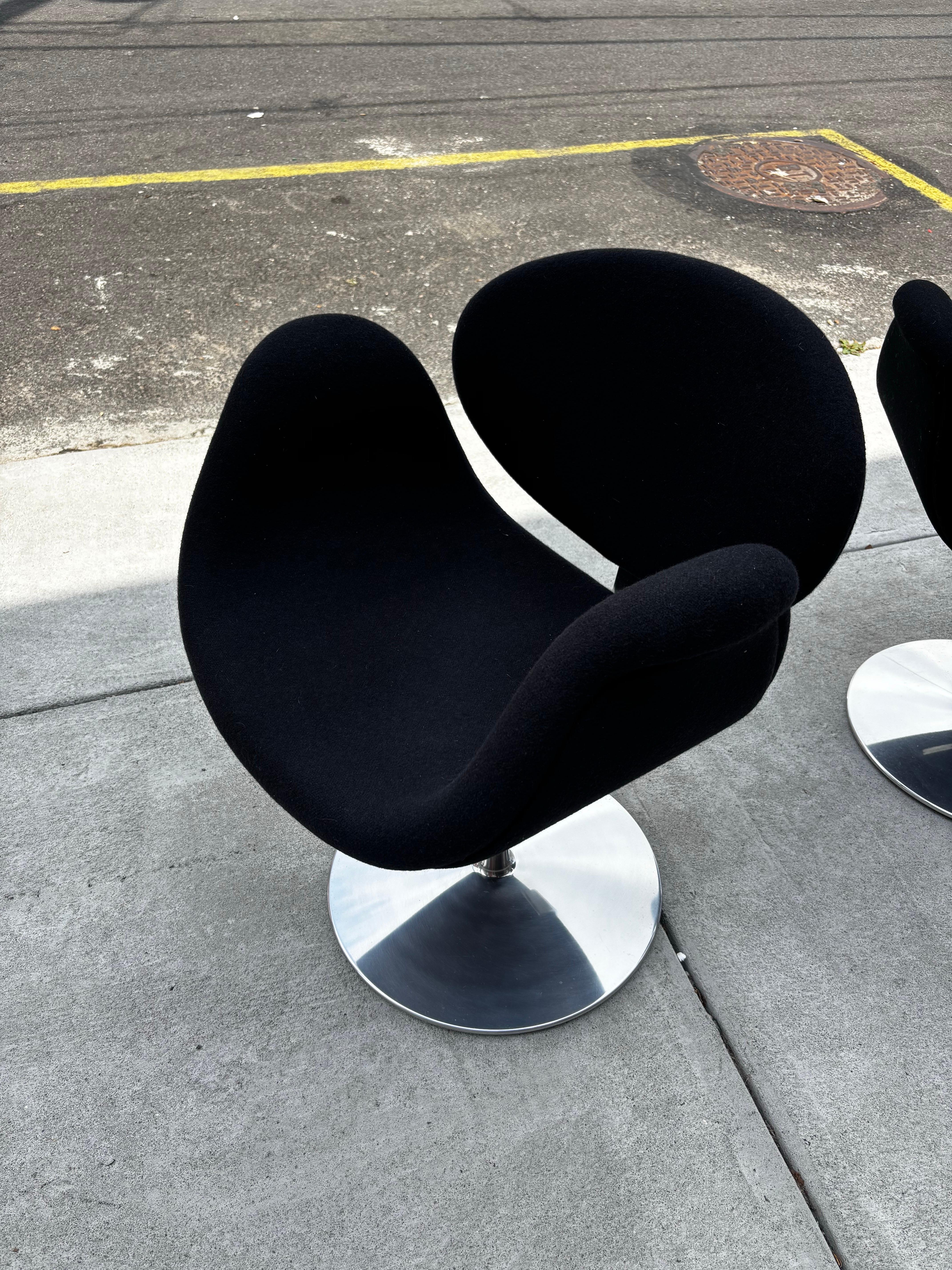 Olandese Pierre Paulin Small Tulip Chairs, vendute in coppia in vendita