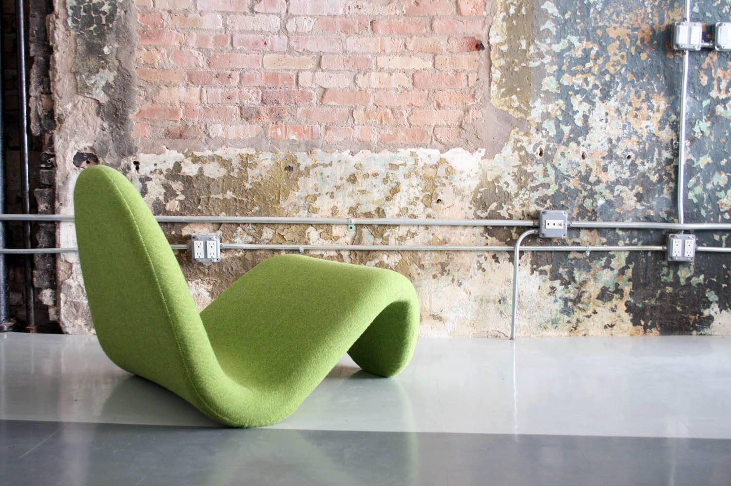 Mid-Century Modern Pierre Paulin Tongue Chair for Artifort in New Maharam Hollingdahl Fabric