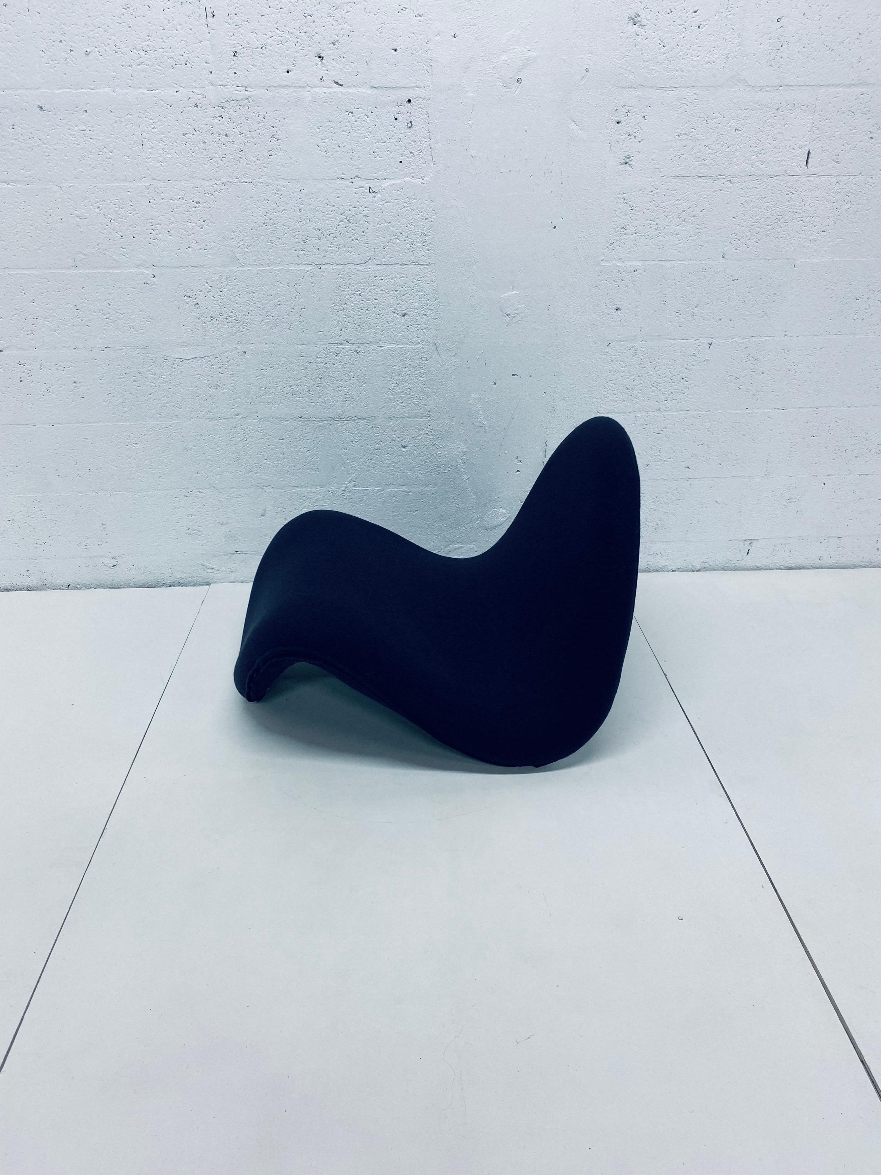 Pierre Paulin Tongue Chair Model F577 in Black Tonus for Artifort 5