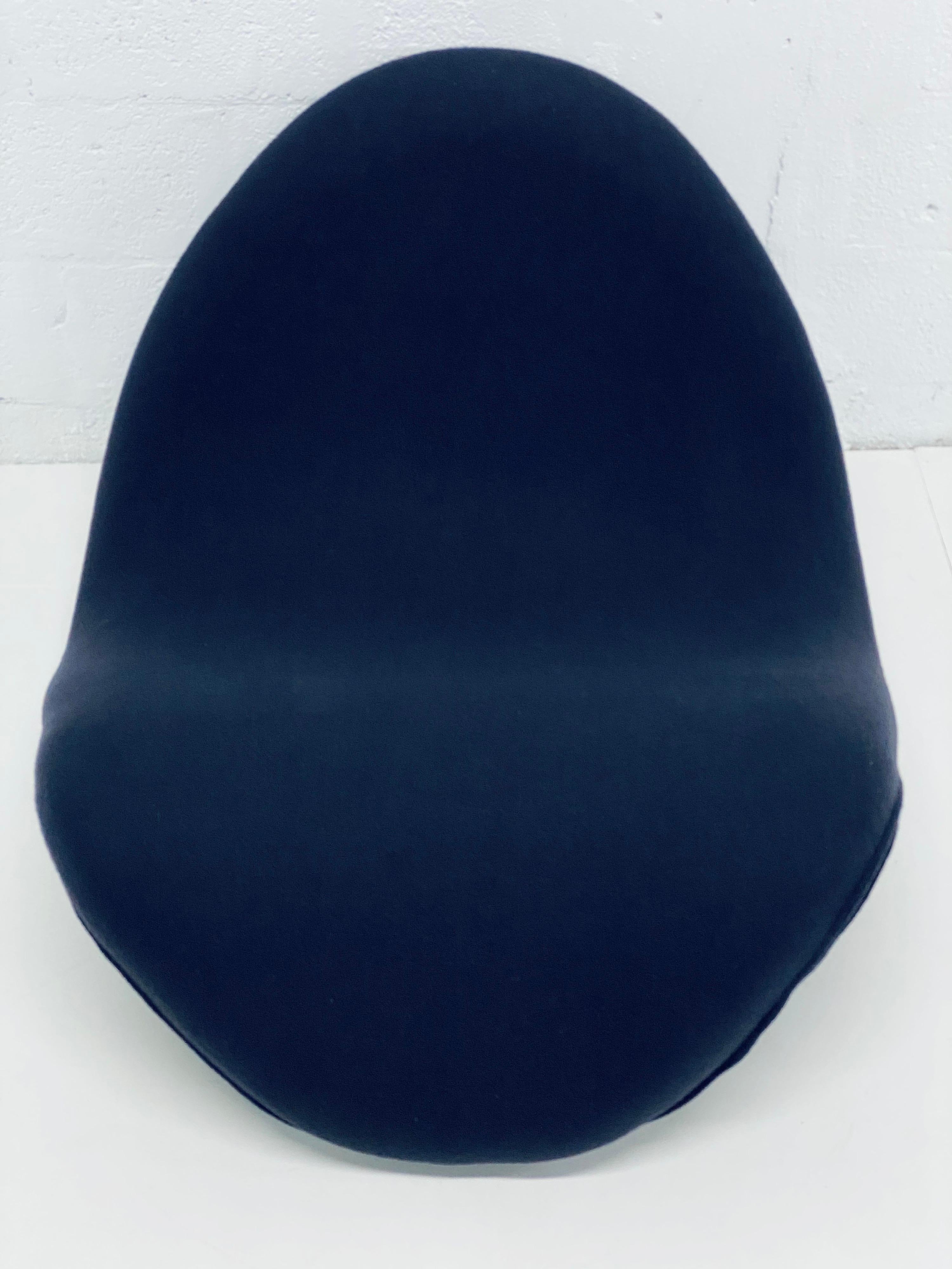 Mid-20th Century Pierre Paulin Tongue Chair Model F577 in Black Tonus for Artifort