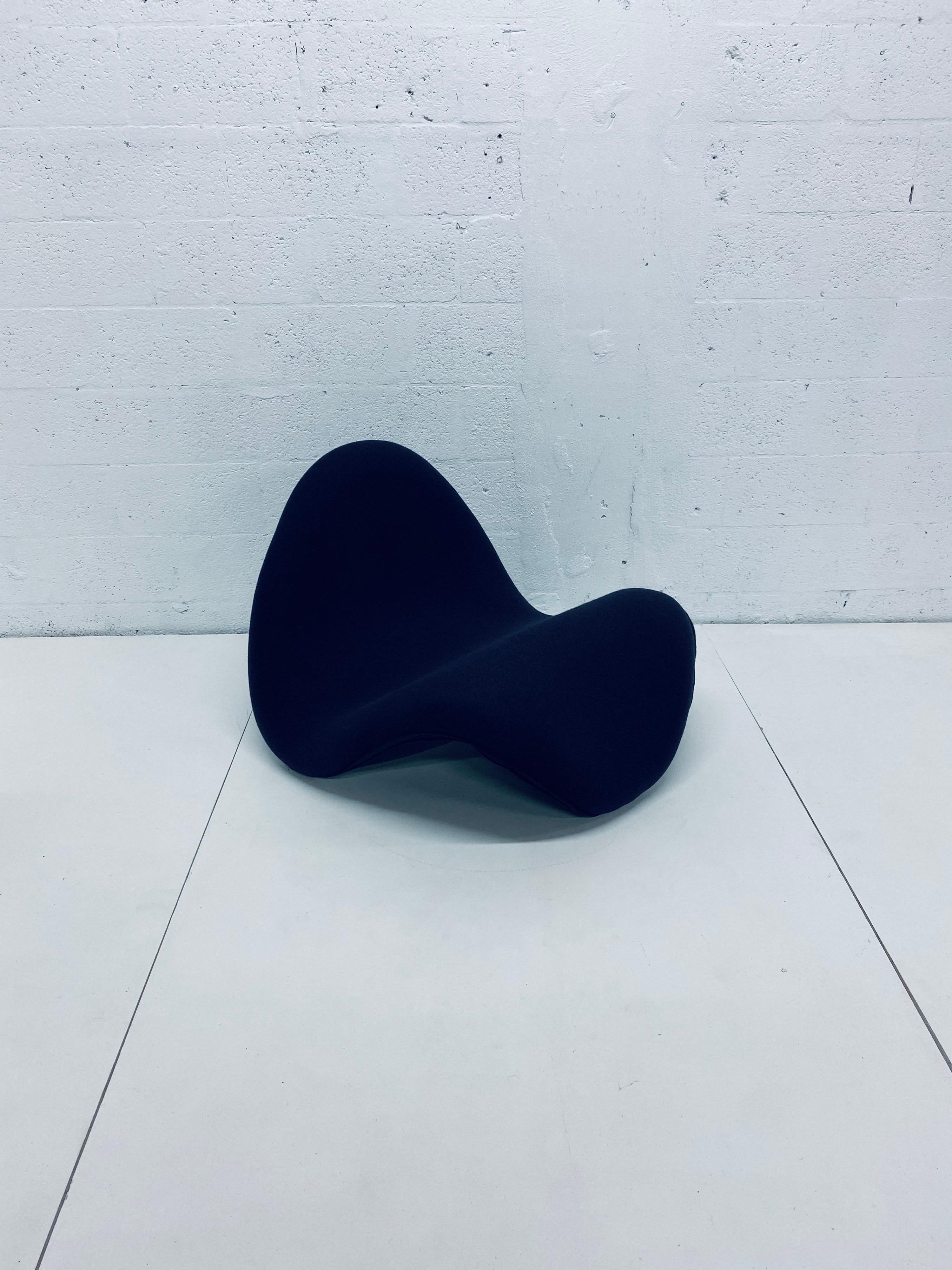 Pierre Paulin Tongue Chair Model F577 in Black Tonus for Artifort 2