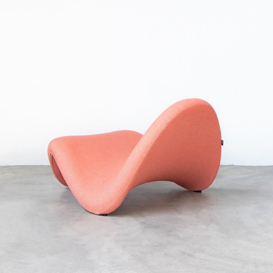 Dutch Pierre Paulin Tongue Lounge Chair in Pink Fabric by Artifort, Netherlands