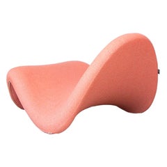 Chaise longue Pierre Paulin Tongue en tissu rose par Artifort:: Pays-Bas