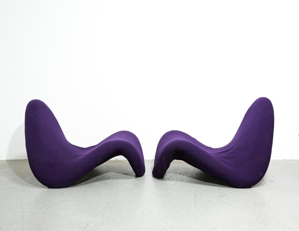 Pierre Paulin 'Tongue' Lounge Chairs In Good Condition In Brooklyn, NY