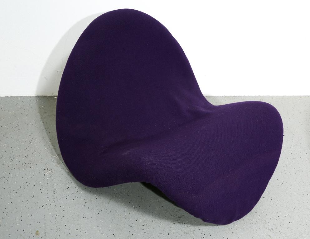 Wool Pierre Paulin 'Tongue' Lounge Chairs