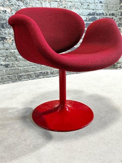 Sedia Pierre Paulin Tulip Midi con base in alluminio, di Artifort 1960