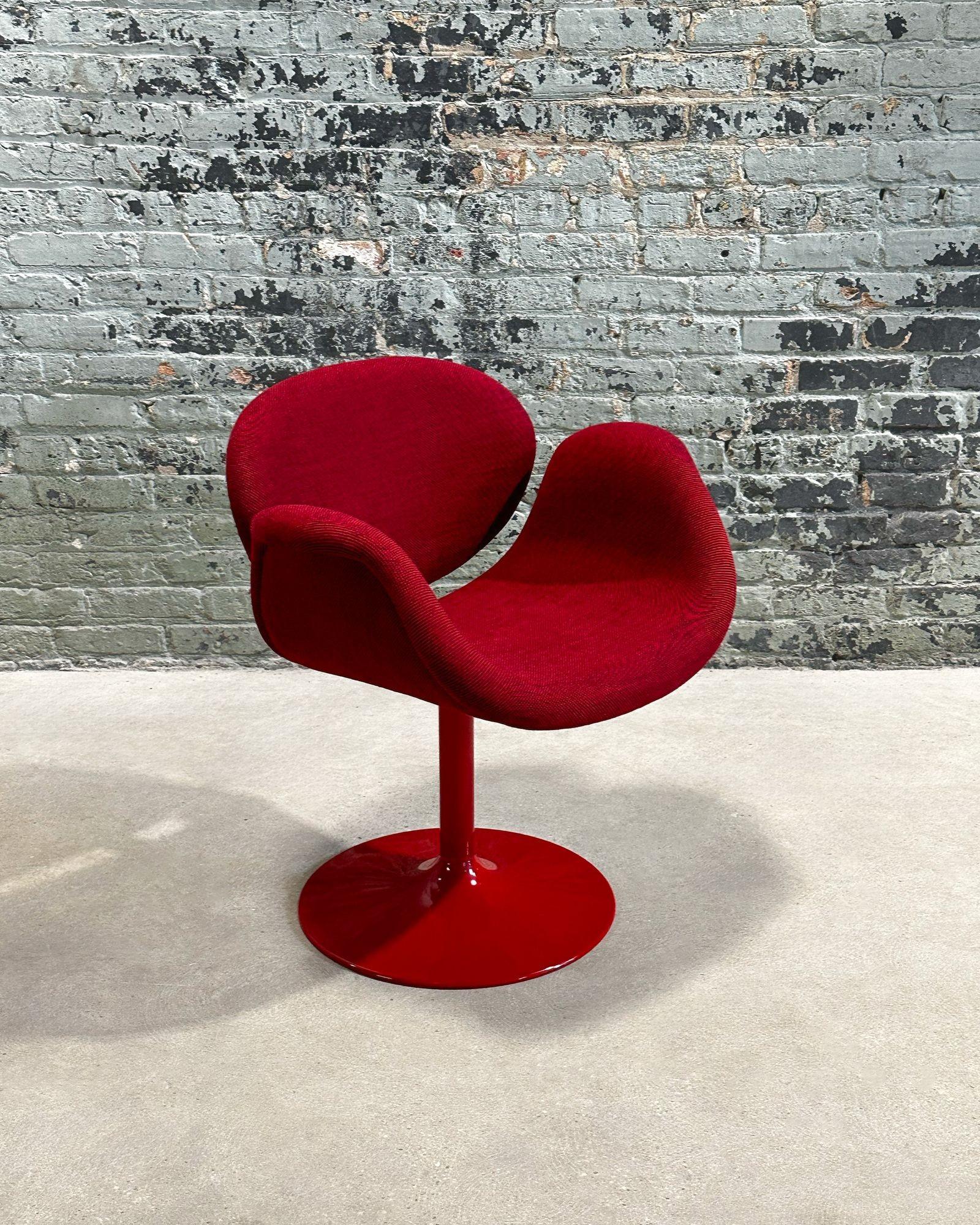 Mid-Century Modern Pierre Paulin Tulip Midi Chair w/Aluminum Base, by Artifort 1960 For Sale
