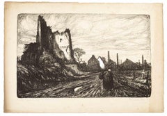 Landscape - Lithograph by Pierre Paulus - 1914