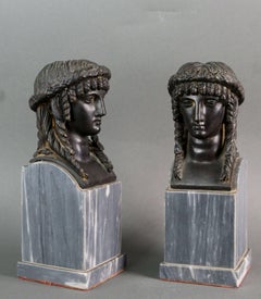 dopo Pierre-Philippe Thomire Coppia di Sculture in Bronzo stile Impero XIX